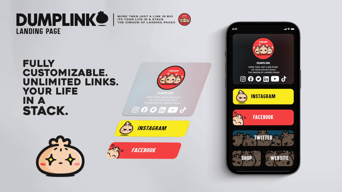 Dumplink, UI & brand design 6