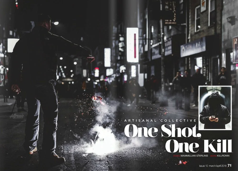 Tokewell Magazine Issue 10 feature One Shot, One Kill with photography by Killronin