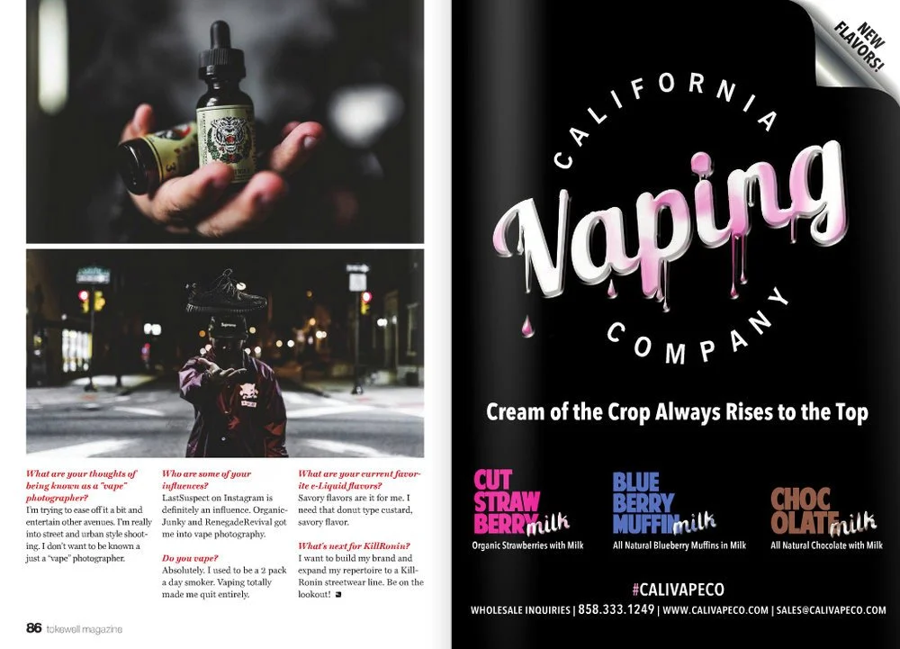 Vape product photography by Killronin in Tokewell Magazine