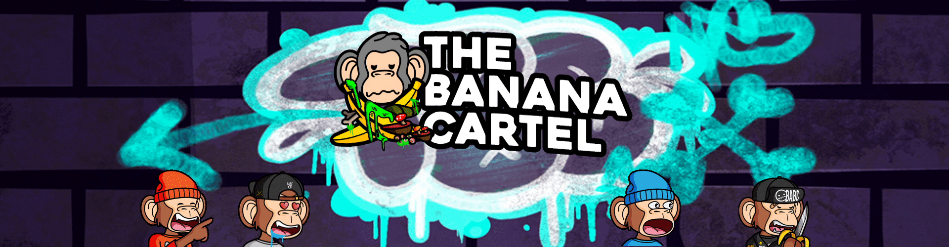 The Banana Cartel, Character design, illustration & generative art 1