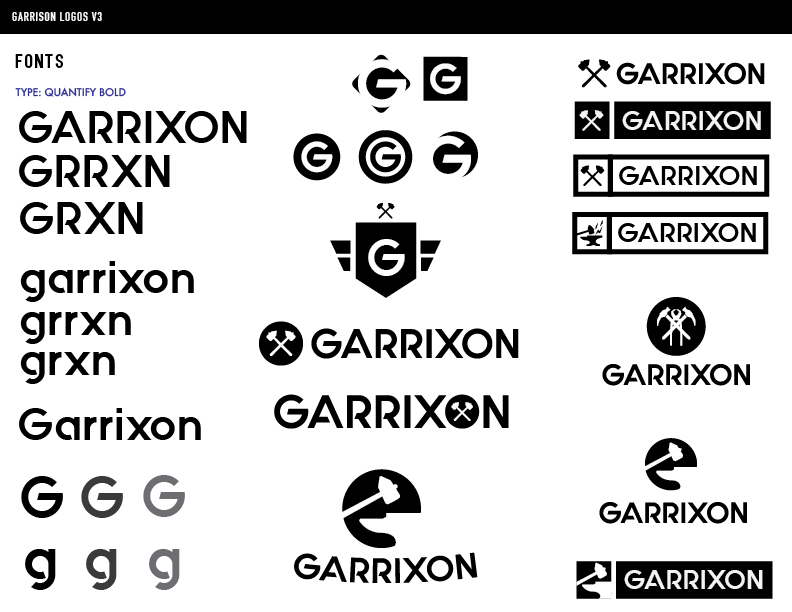 Garrixon Studio, Logo design & photography 1