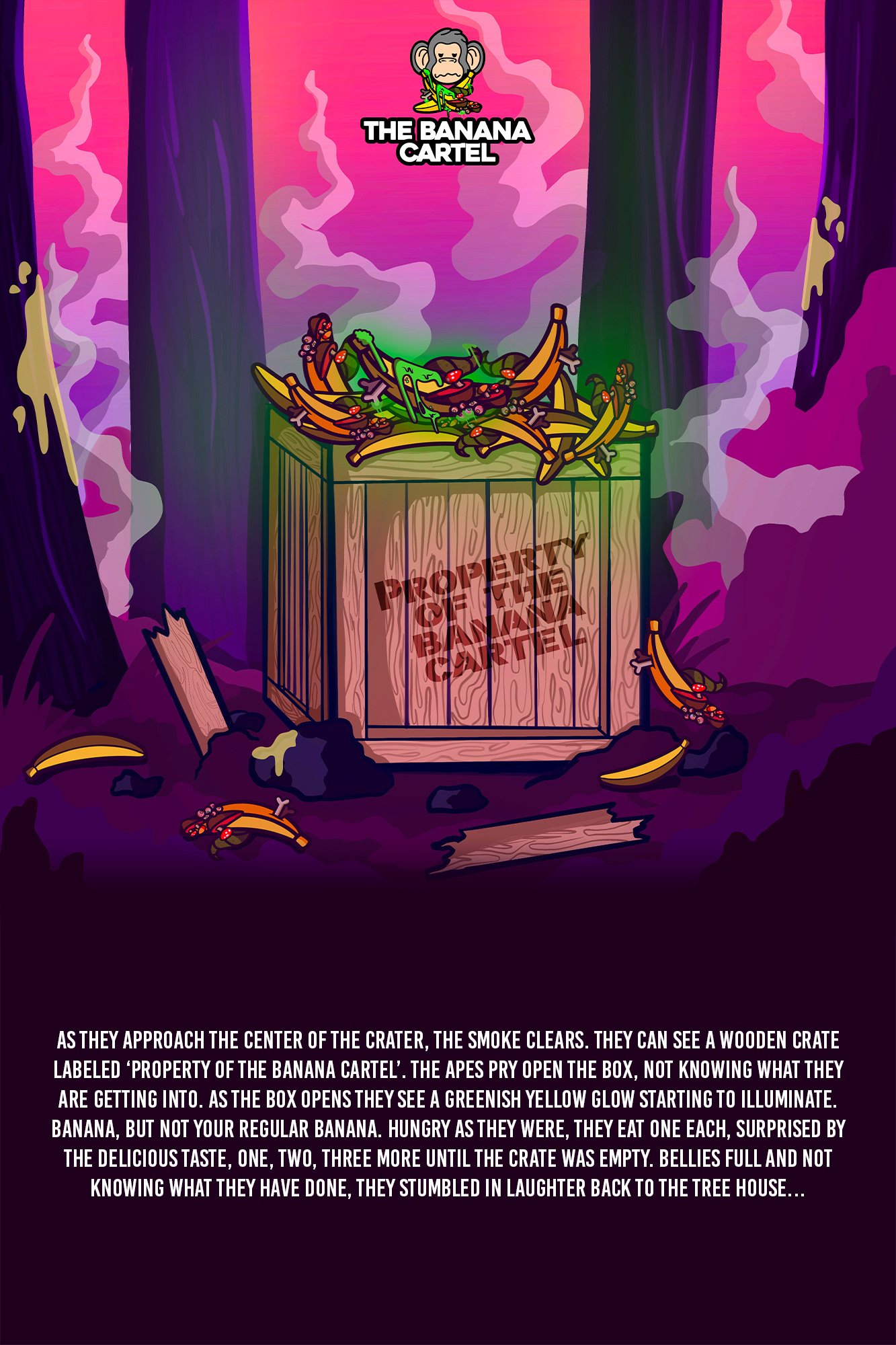 The Banana Cartel, Character design, illustration & generative art 19