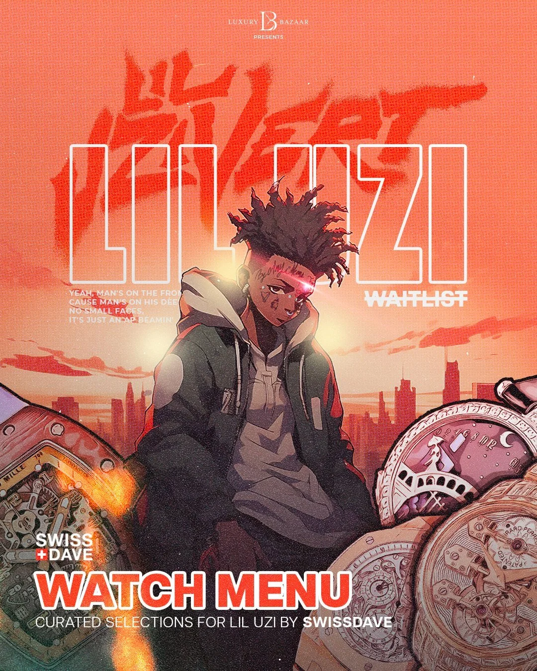 Luxury Bazaar × Lil Uzi Vert, Watch menu 1