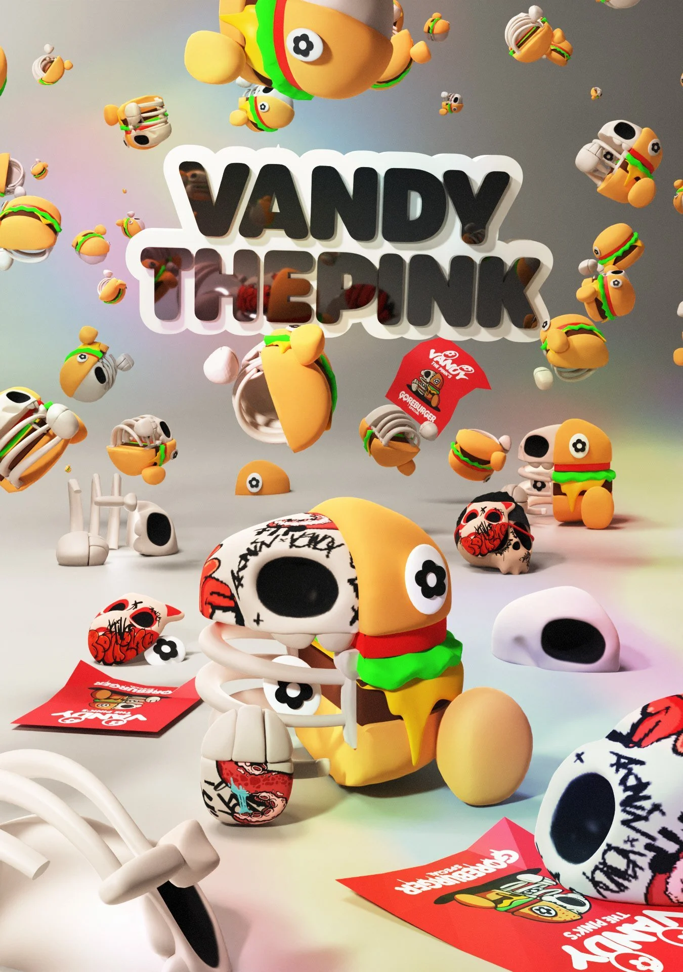 Vandy the Pink, GoreBurger character design 6