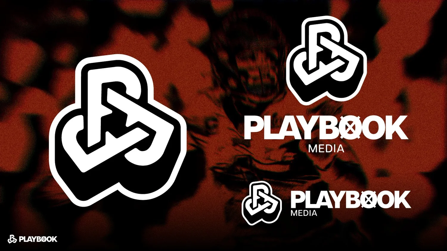 Playbook Media primary lockup with mark and wordmark