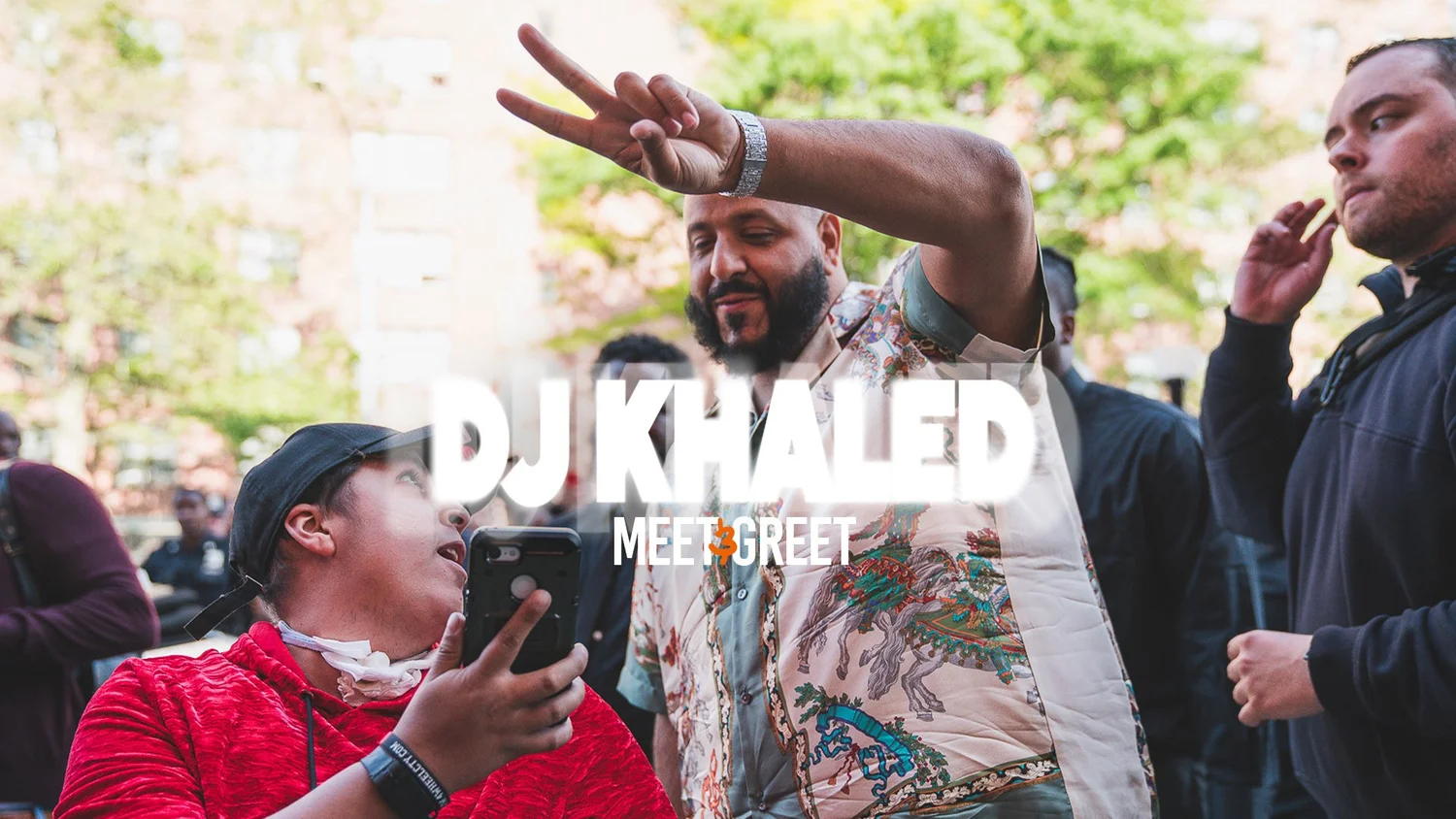 DJ Khaled, Meet & greet flyer & event photography cover