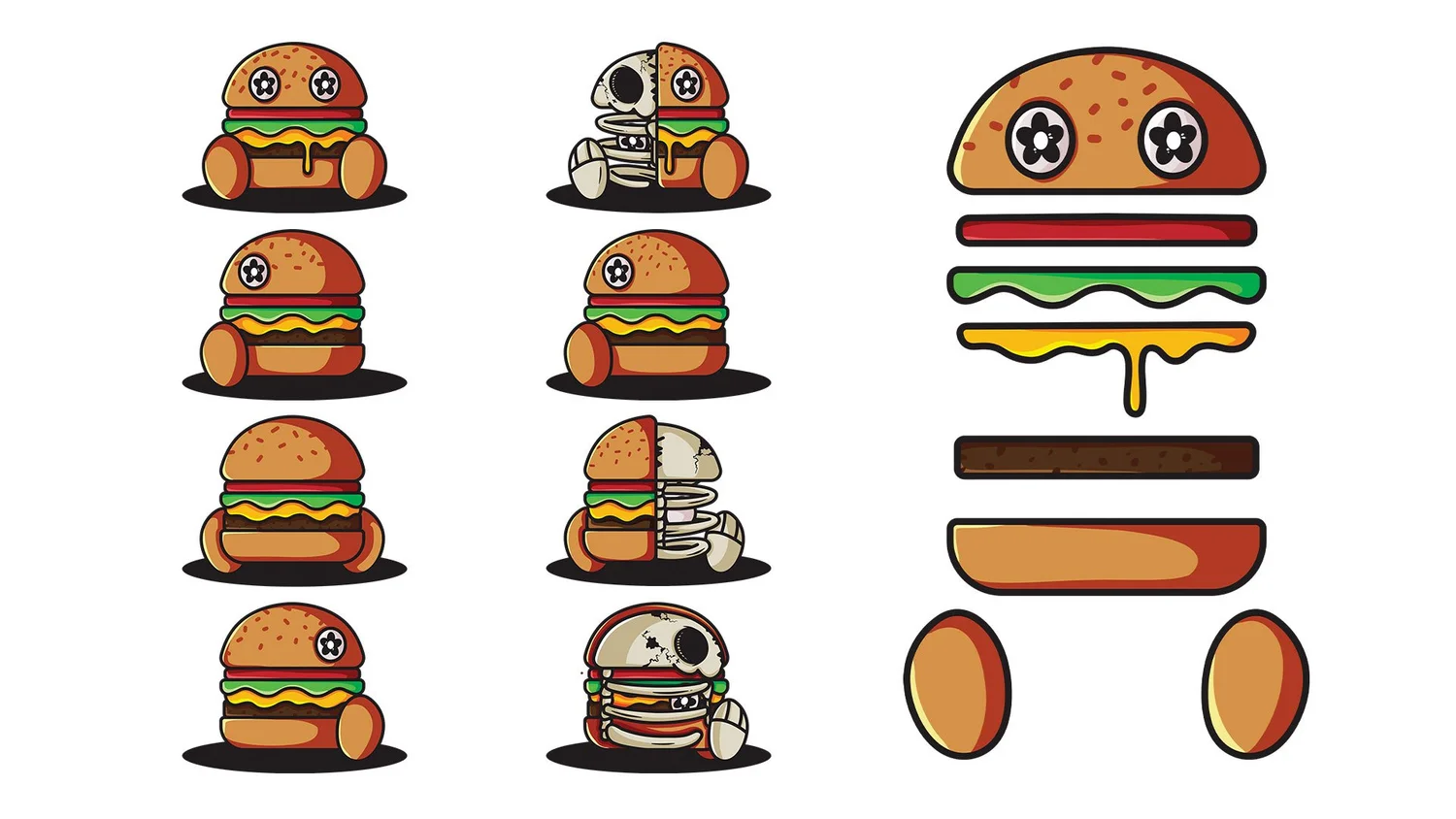 Vandy the Pink, GoreBurger character design 4