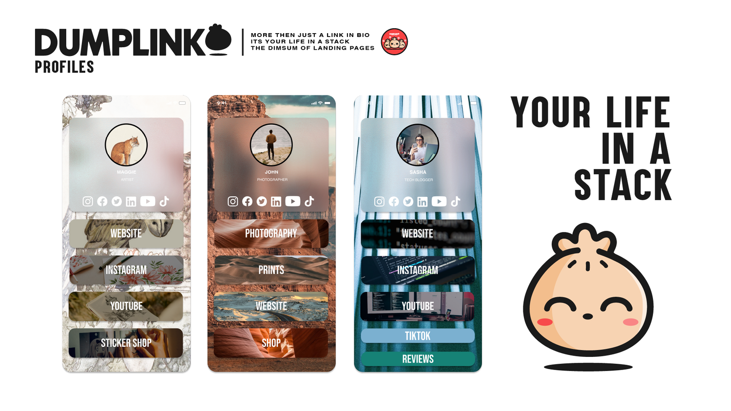 Dumplink, UI & brand design 8
