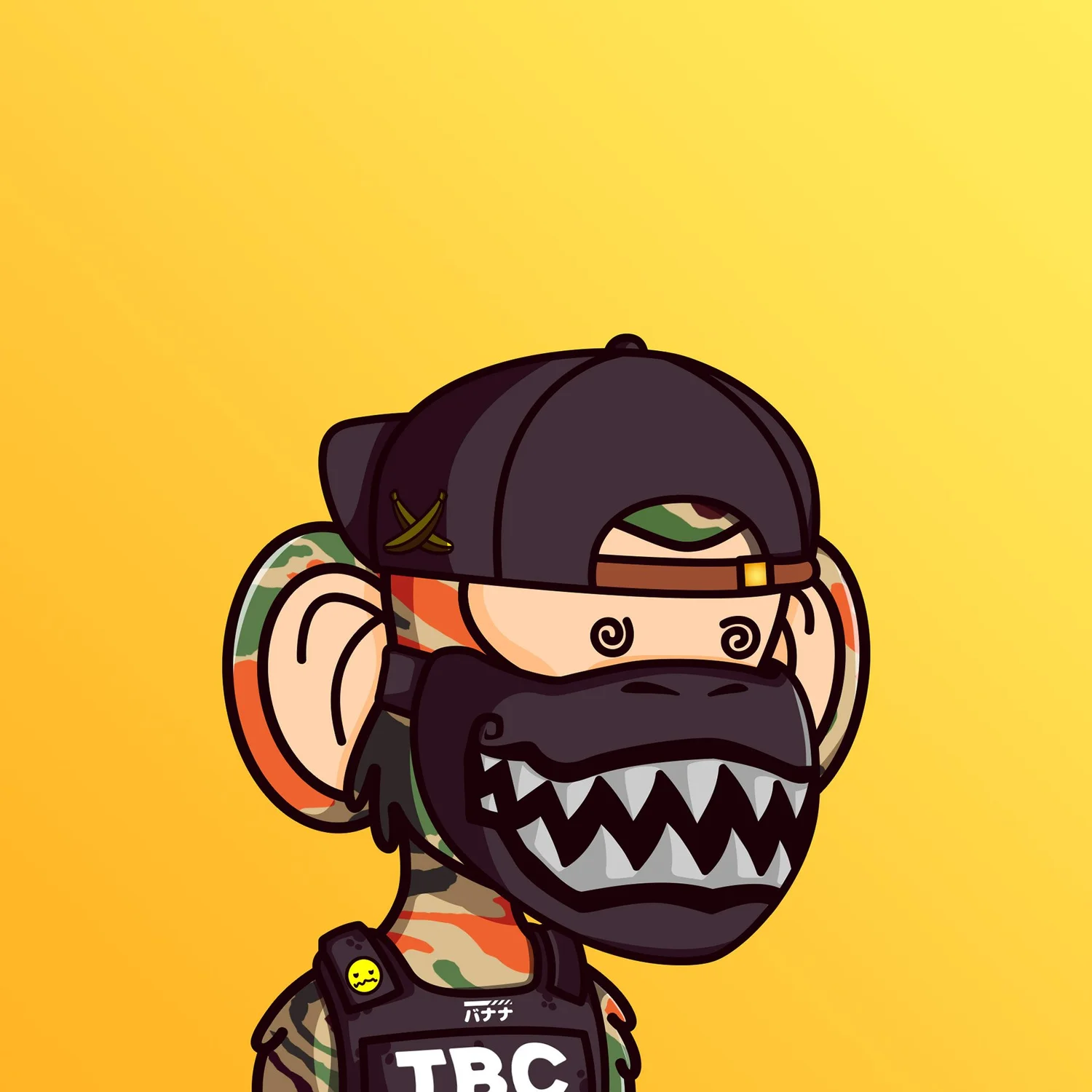The Banana Cartel, Character design, illustration & generative art 41