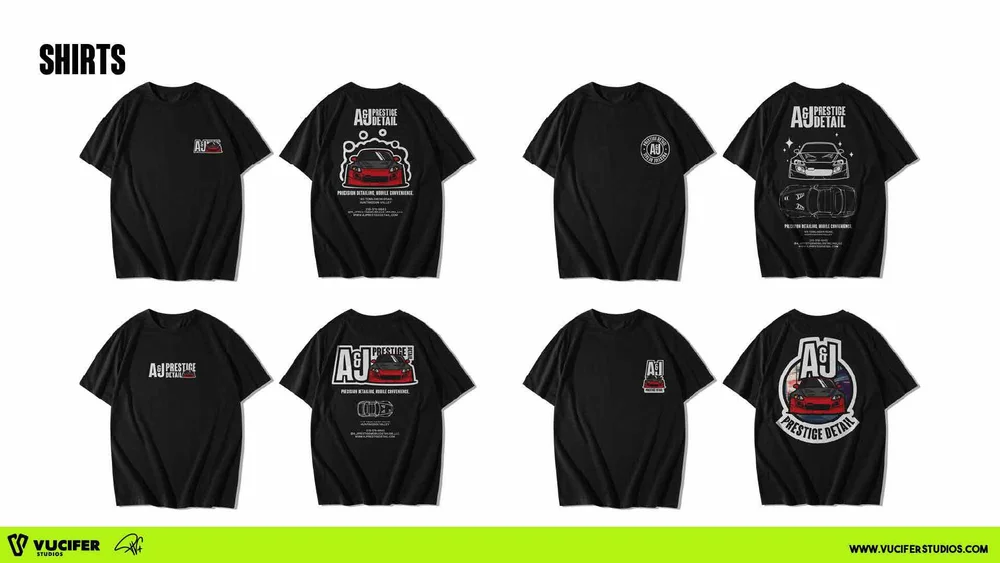 A&J Prestige Detail, Shirts & giveaways