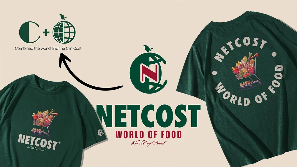 Netcost, Logo redesign concept for a grocery chain