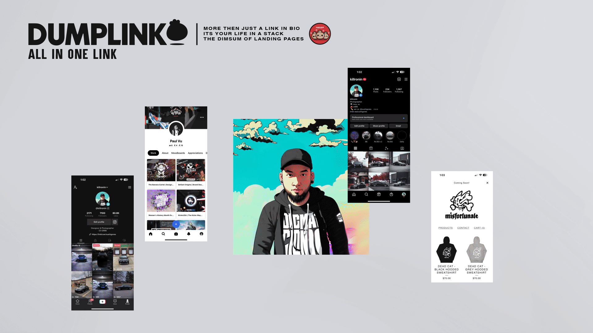 Dumplink, UI & brand design 7