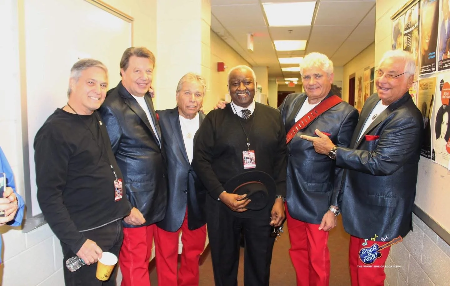 Hanging out backstage with Dennis Tufano and the legendary Bernard Purdy