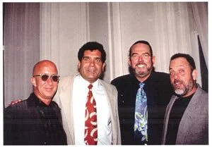Paul Shaffer, Marty Sanders, Jimmy Webb, and Billy Joel—four music greats in one snapshot!