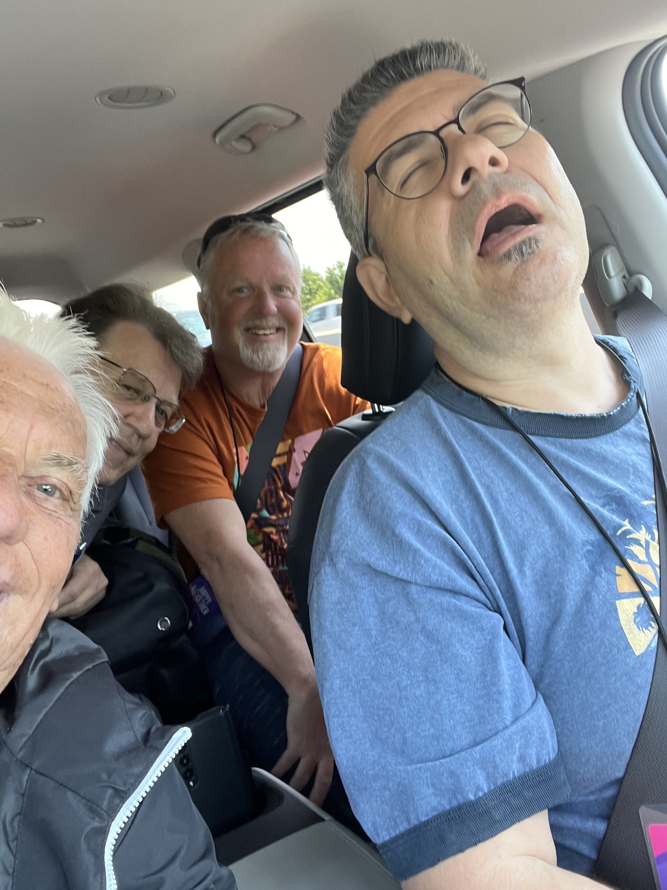 He sings and sleep-drives — is there anything Troy of The Vogues can’t do? (Either way, we made it to the next gig!)