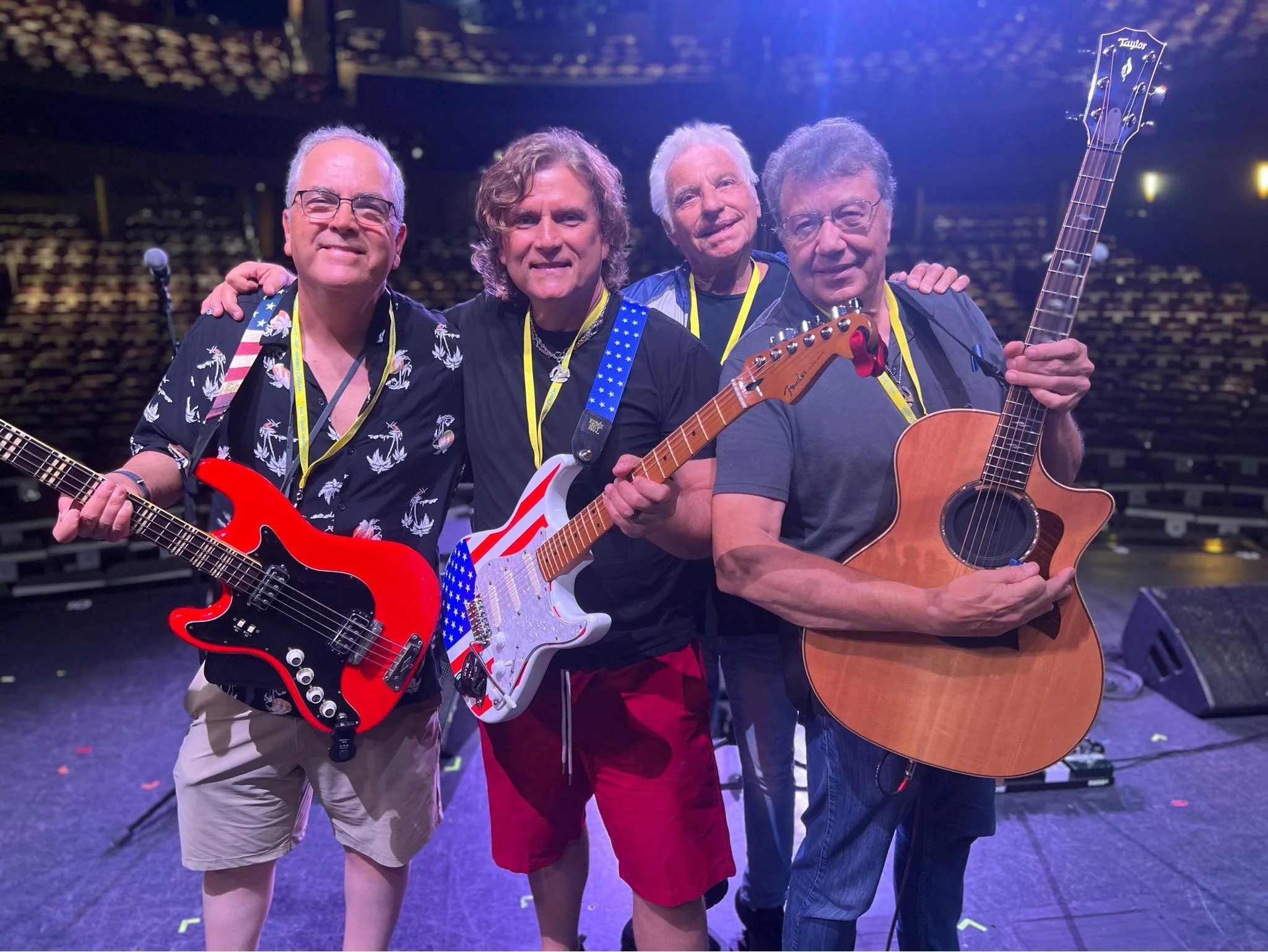 Sound check on board the Malt Shop Memories Cruise