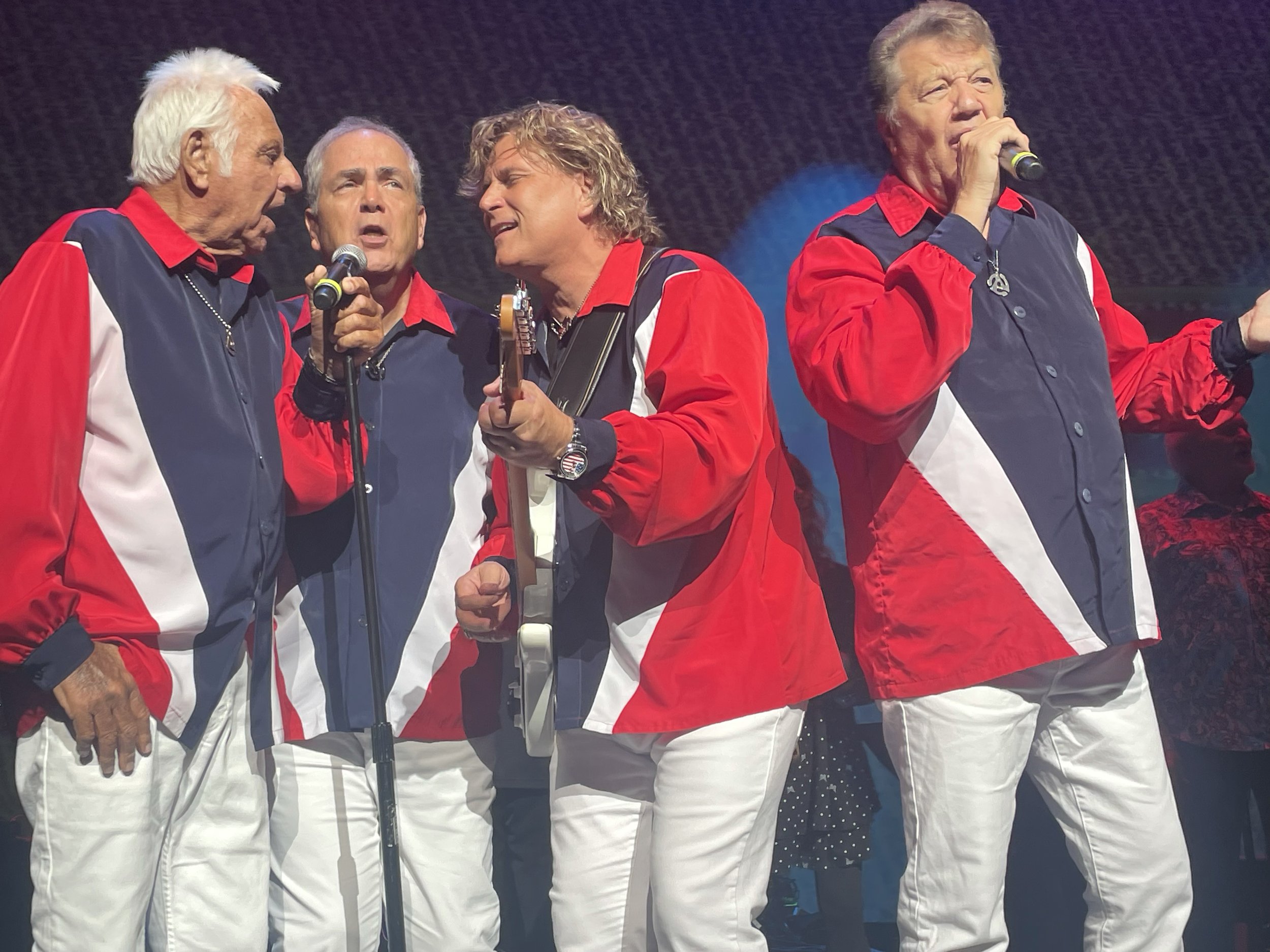 Live from Red Bank, NJ—Jay and the Americans lighting up the stage.