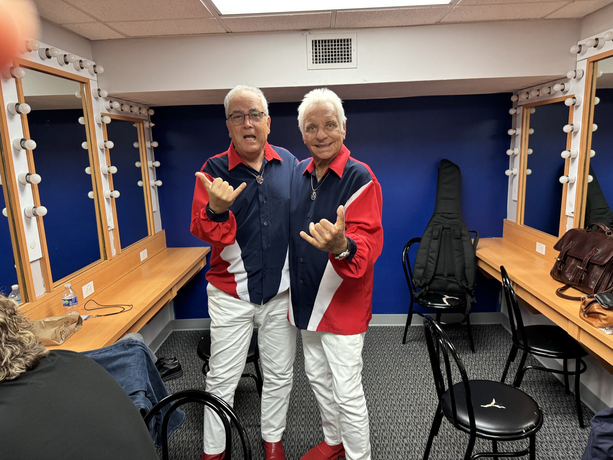Sandy and Lenie—geared up and ready to rock.