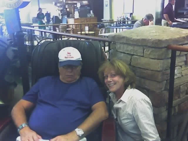 Leslie Gore smiles for the camera while Howie catches some much-needed rest!