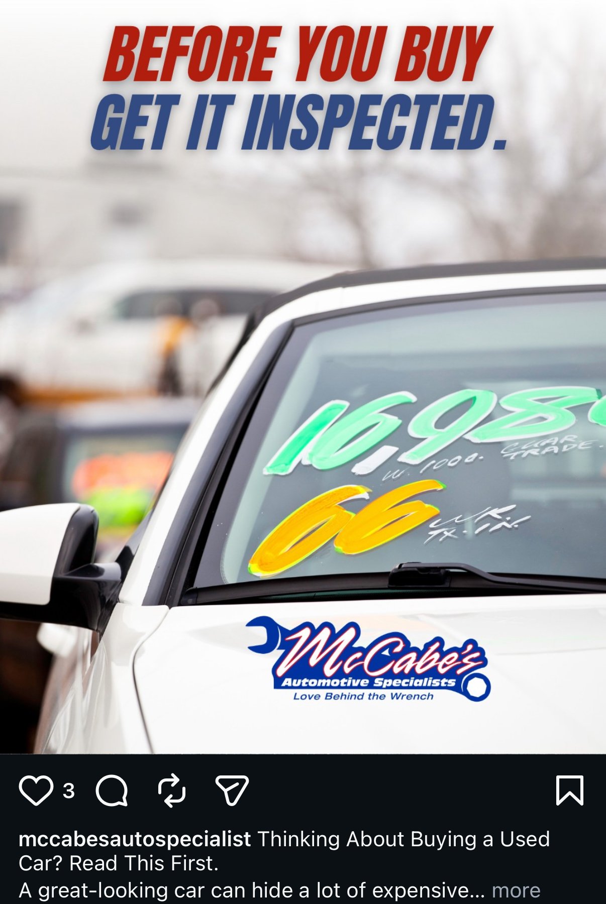 Maintained online presence and unified visual branding across diverse portfolios for 20+ corporate clients, like McCabe's Automotive.