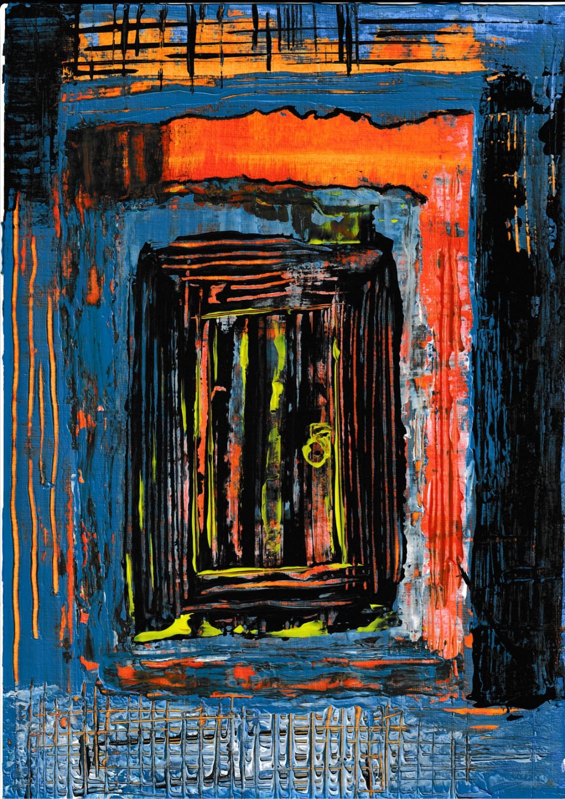 Title: "Believe"
Medium: Acrylic on Canvas
Description: "Created in a moment of deep despair, this painting symbolizes the power of hope and resilience. Layers of bold, contrasting colors reflect the emotional journey of transformation and renewal."