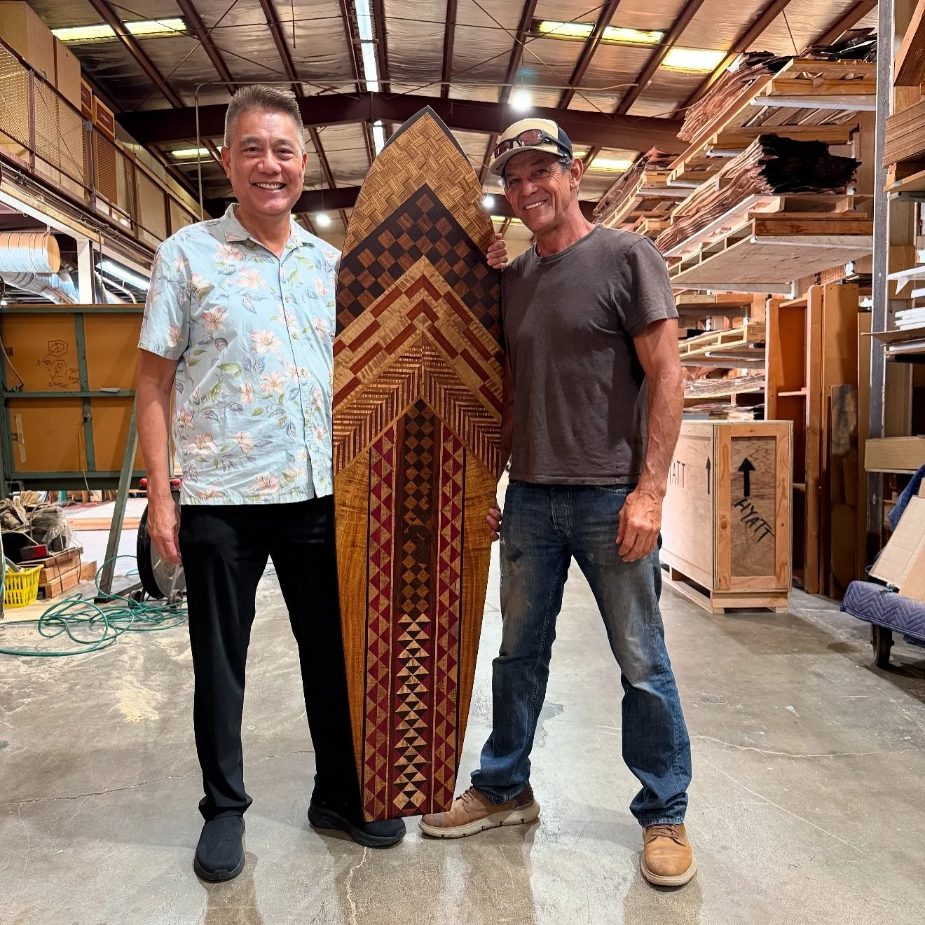 Attention! Select pieces from Royal Hawaiian Woodwork are now available at Martin&amp; MacArthur! 

Mahalo to Michael Tam and the crew @martinandmacarthur for the tour and warm welcome!🤙🏼