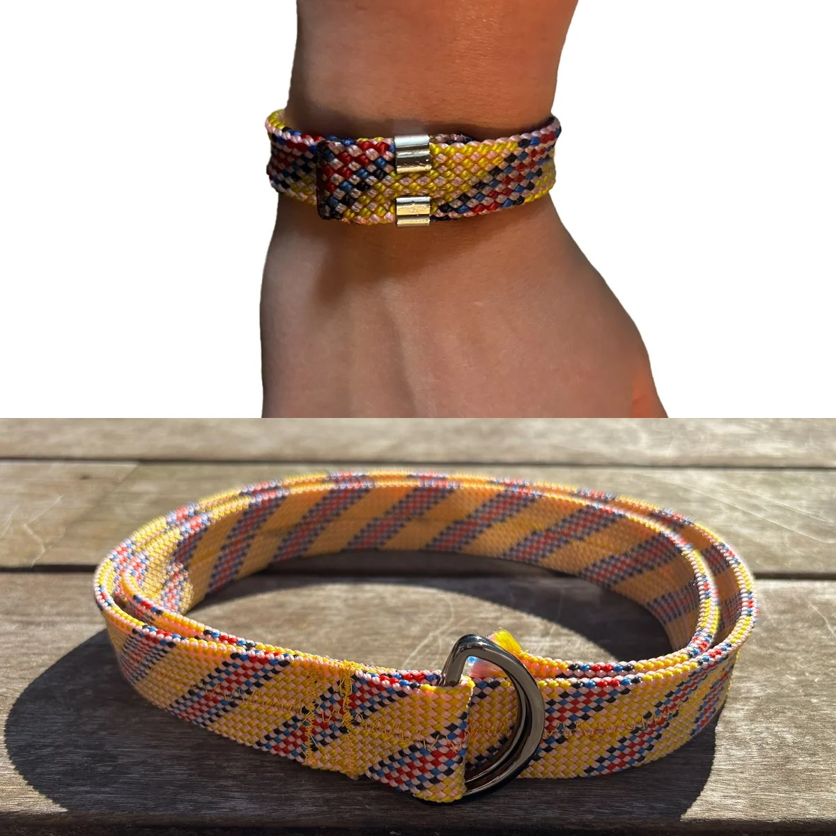 Retired Climbing Rope Belt & Bracelet Set
