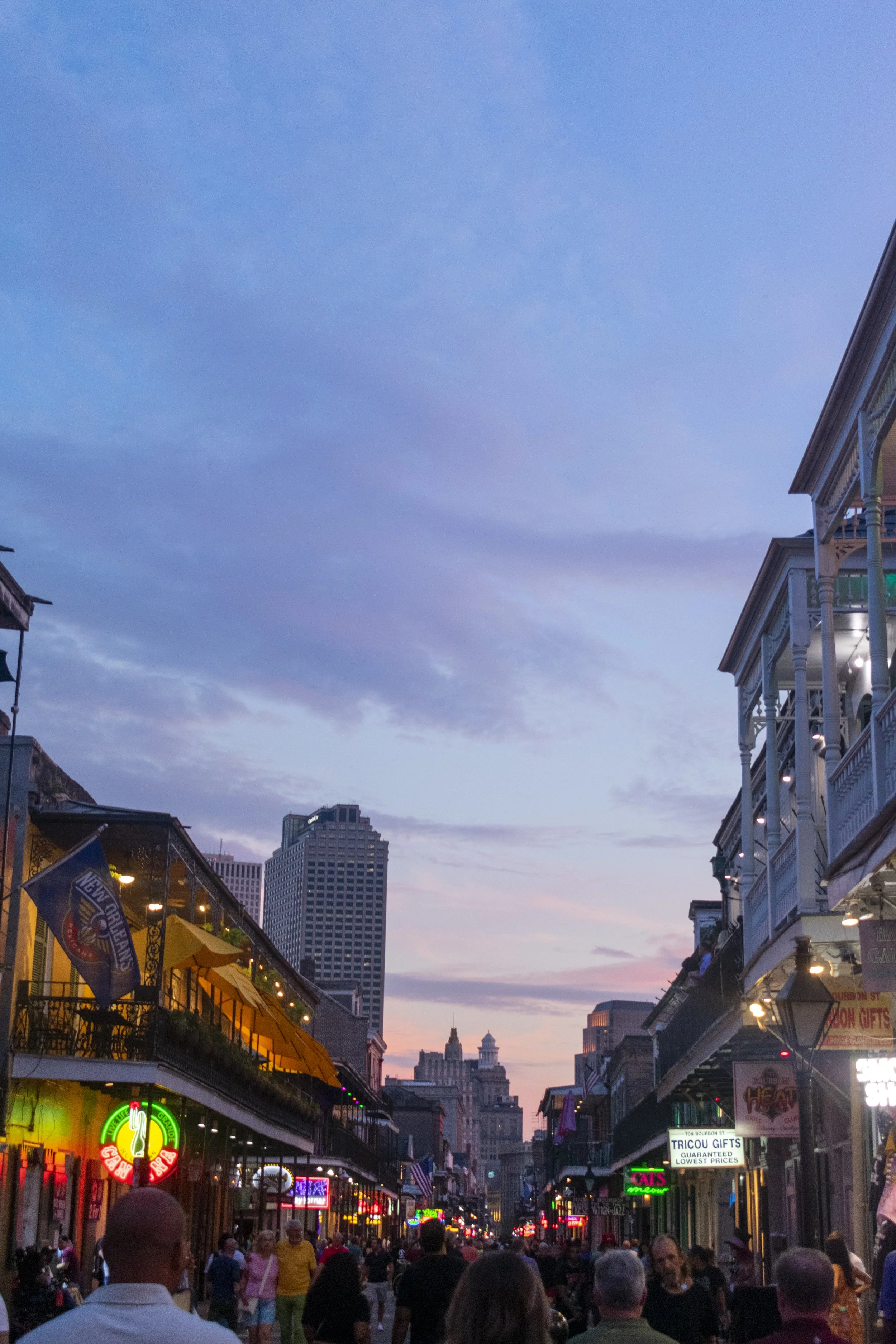 Bourbon Street sunset - May 2023 New Orleans, Louisiana DSLR