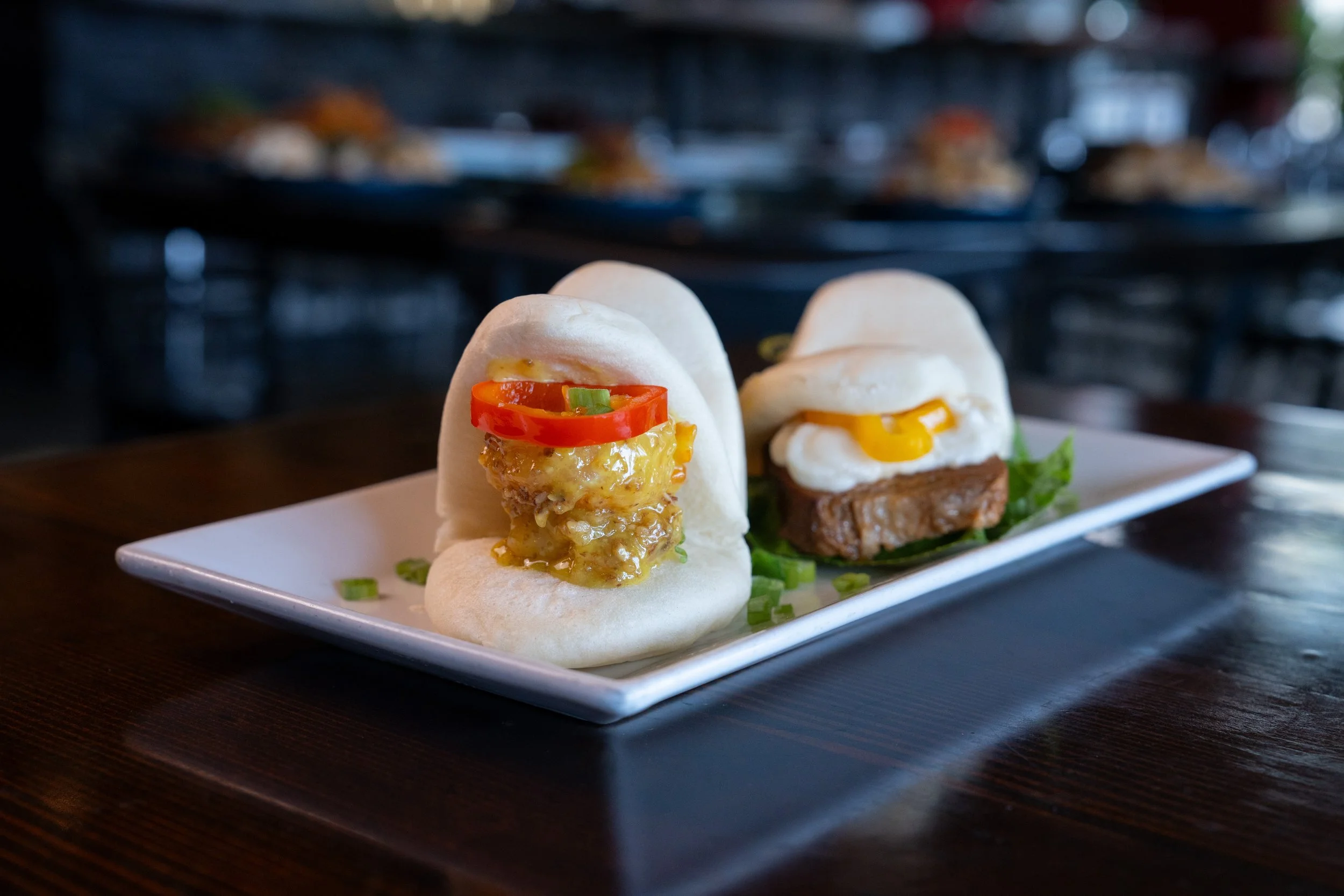 honey walnut buns pork belly buns