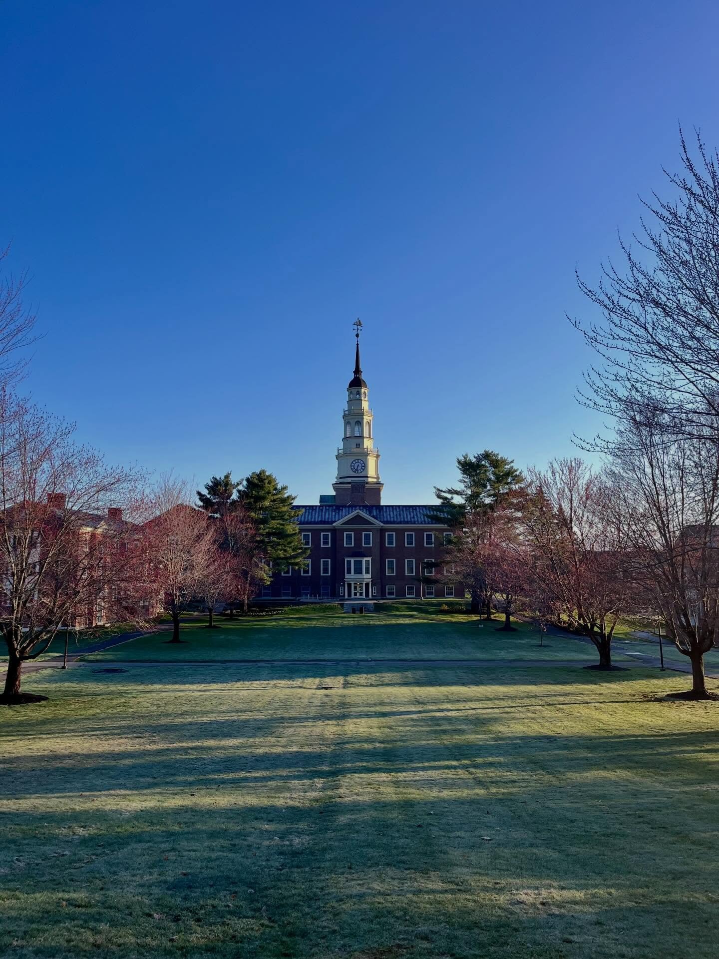 Early morning walk around campus with Pearl before things get busy on this beautiful Monday. It&rsquo;s a great day to have so many admitted and prospective students &amp; families visiting Colby. The warm welcome they are receiving by our current st