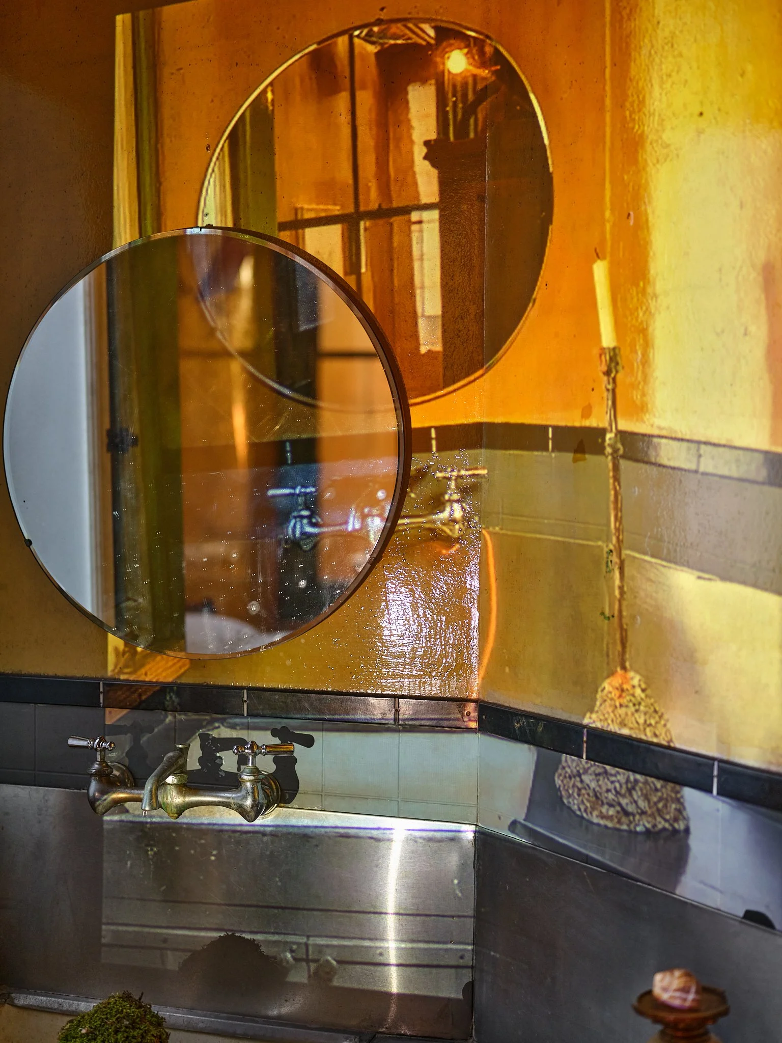 This photograph, taken at the David Ireland House, captures a projected reflection shifted slightly above the actual mirror. For me, this visual mismatch reflects the experience of living between cultures. It shows how the memory of 'home' is constan