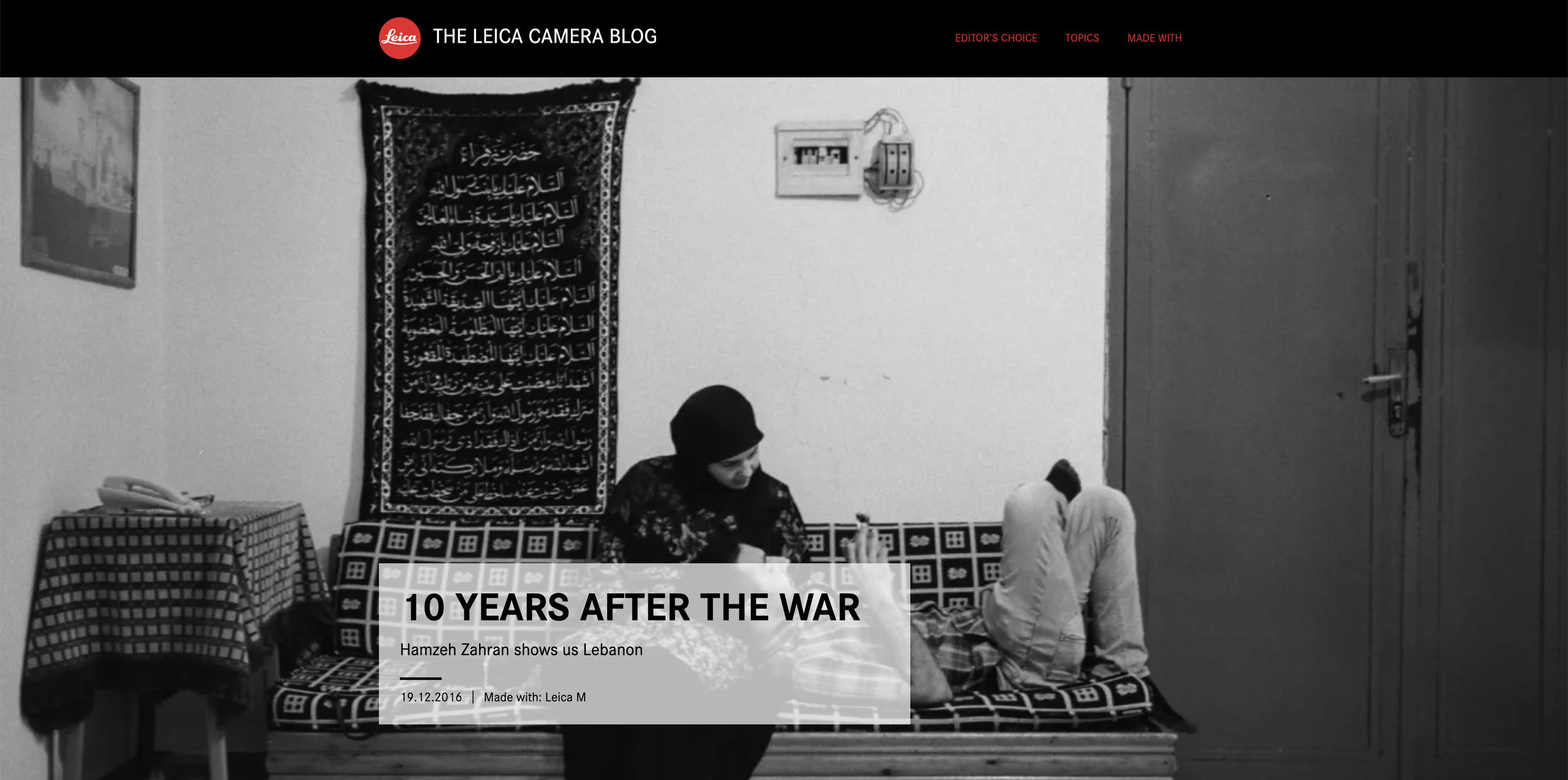 "10 Years After the War" - Leica Camera Blog