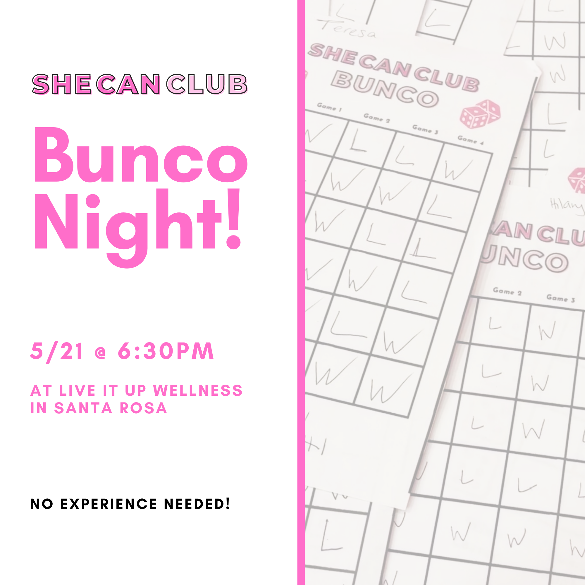 5/21/26 Bunco Night!