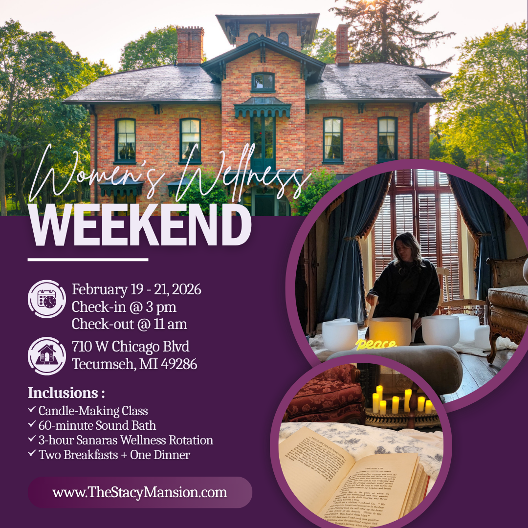 Cozy Women's Wellness Weekend at The Stacy Mansion