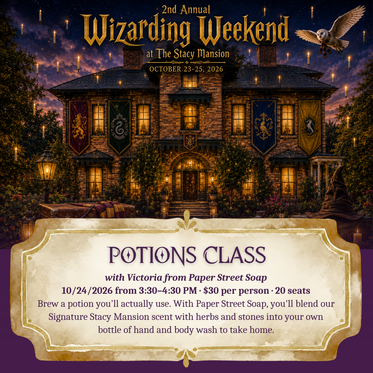 Wizarding Weekend: Potions with Victoria of Paper Street Soap
