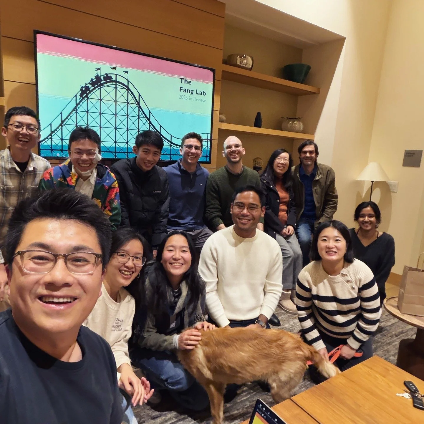 The first holiday party of the Fang lab!