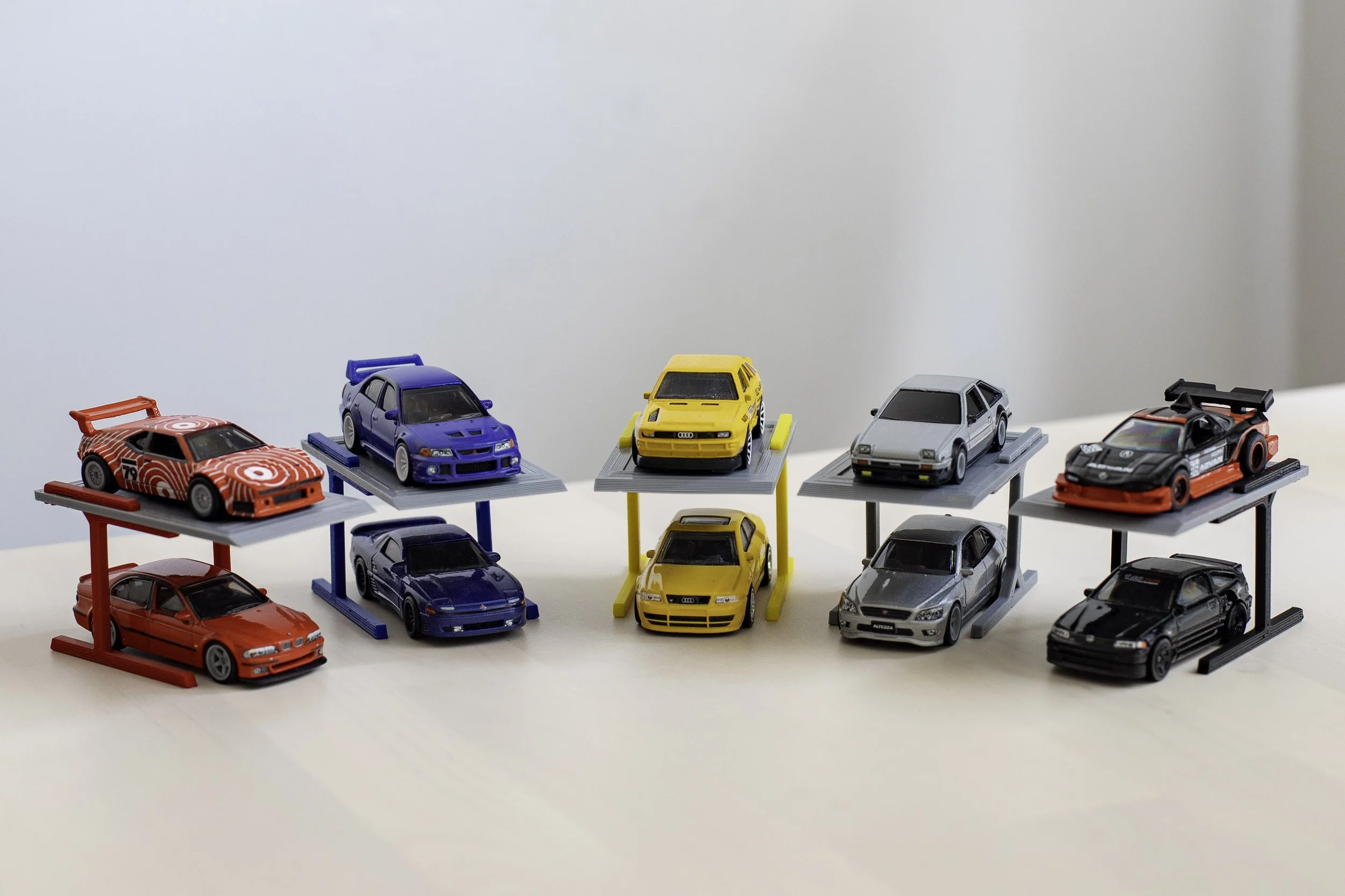 Diecast Display 2 Post Car Stacker