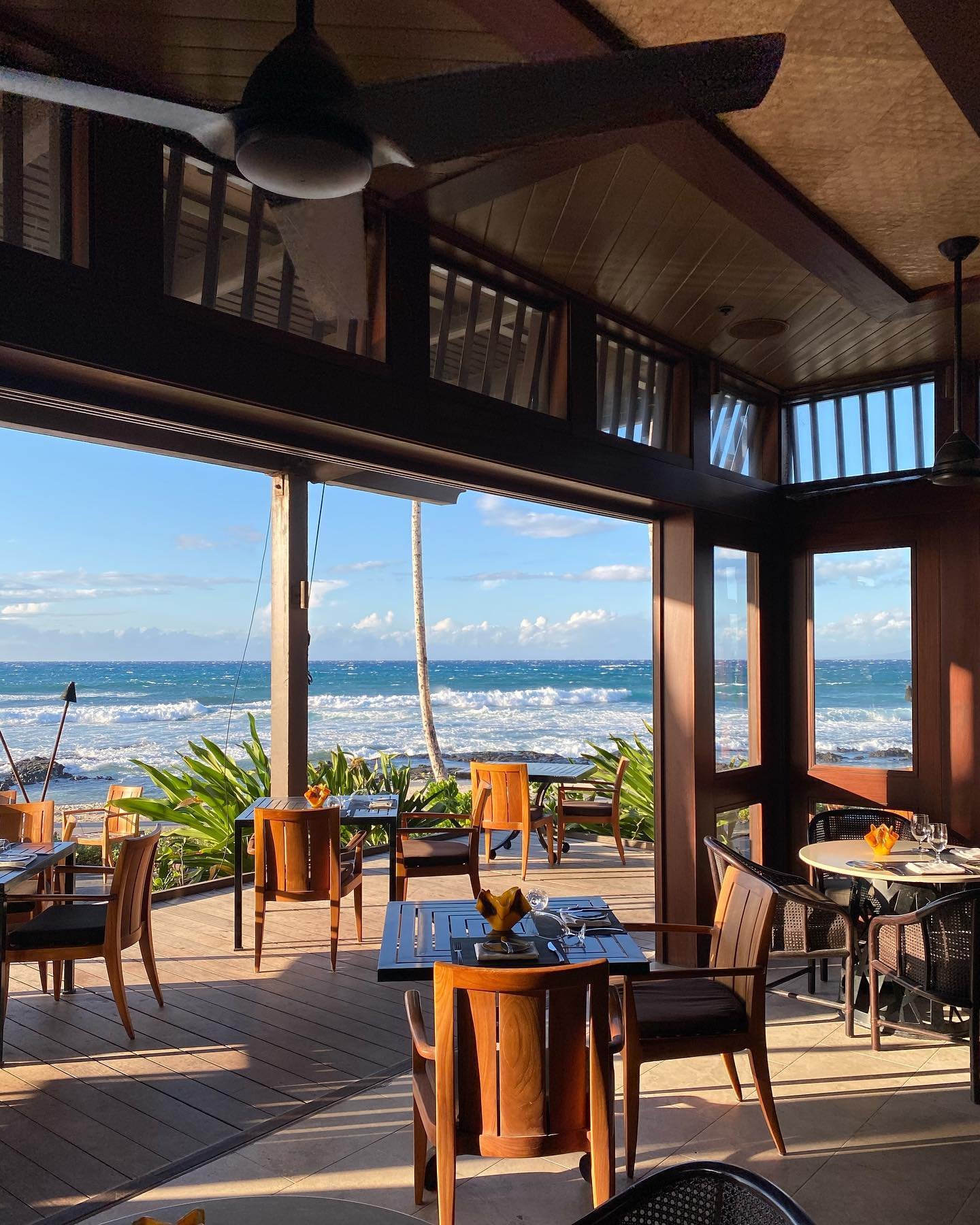 Spectacular dinner views from the @fshualalai