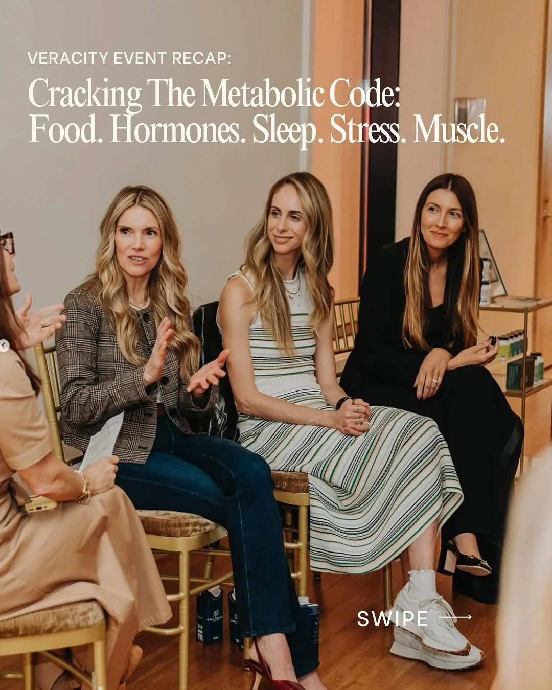 A few weeks ago at Casa Cipriani, we gathered for an honest, energizing conversation about what metabolic health really means, and how to support it in everyday life.

Here are my top 5 takeaways:
&bull; Stability &gt; speed. True metabolic health is