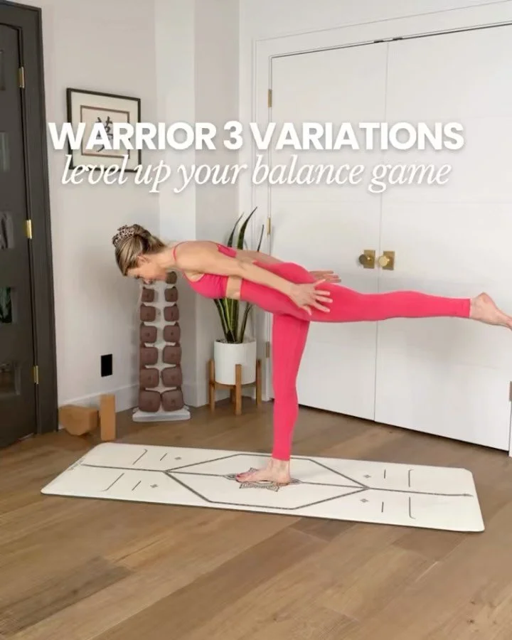 Warrior III variations

Alignment isn&rsquo;t about forcing one perfect shape. It&rsquo;s about refining, adjusting, and meeting your body where it is today.

Some variations challenge balance.
Some support stability.
All of them build awareness.

Wh