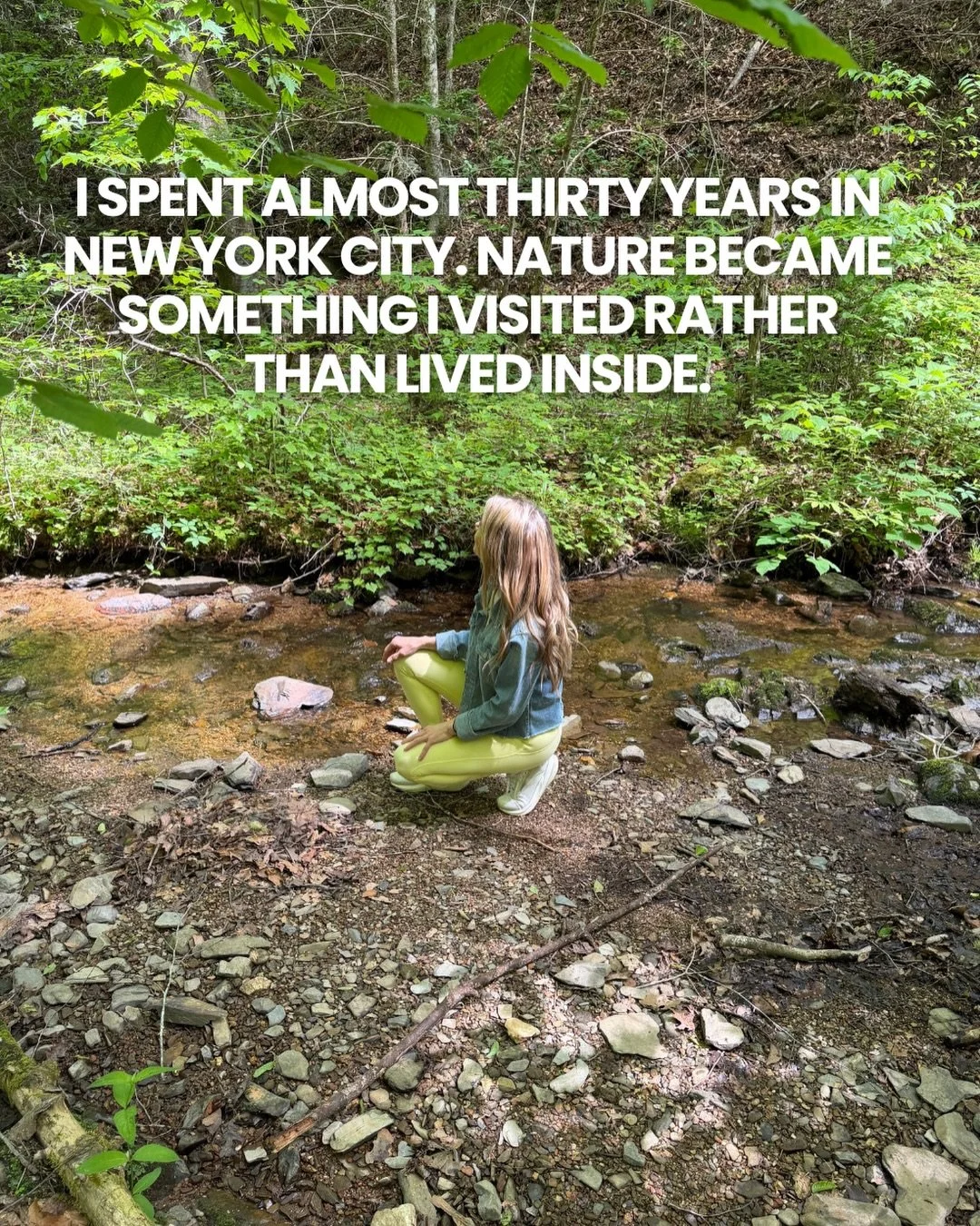 Screenshot the last slide to save as a reminder for you this week.

I have to tell you about Blackberry Farm. It was one of the most beautiful places I have ever been and leading a retreat there reminded me of something I needed to hear. Nature has a