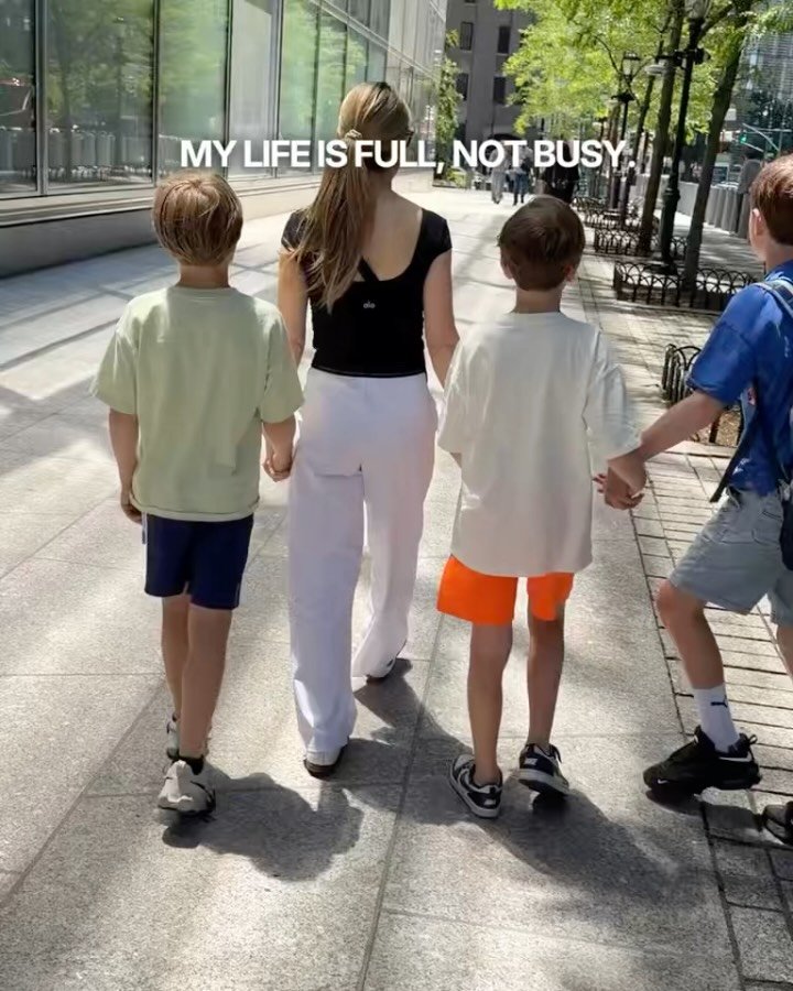 Screenshot, save, share the last slide🤍 

Busy makes me feel like I am behind. Full reminds me that I chose this life, that I am inside it, that I am allowed to be present in it. 

There are still days that feel stretched and seasons where I am figu