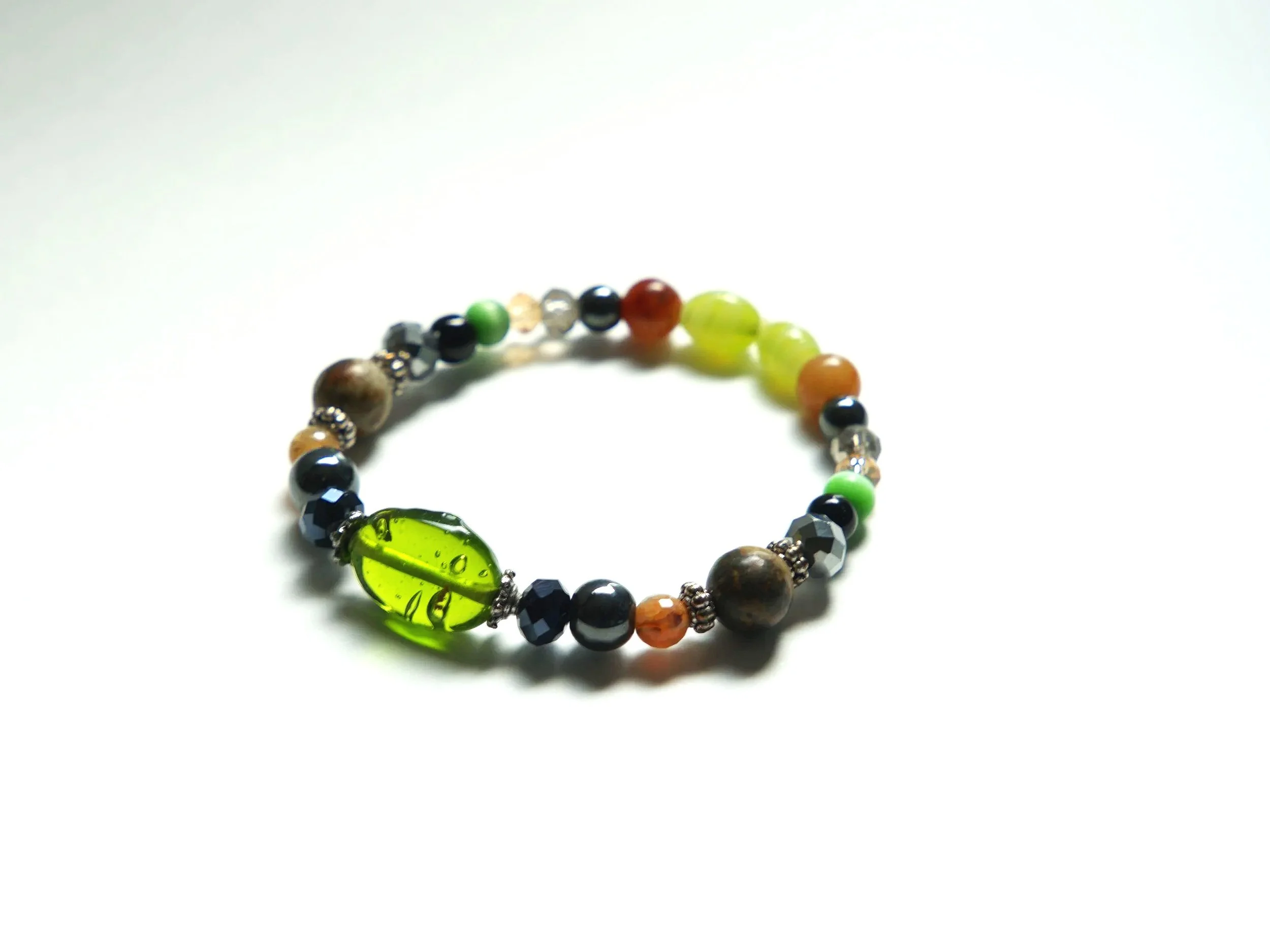 B19+Clear+Green+Glass+Crystal+Hematite+Agate+Jasper+1.jpg