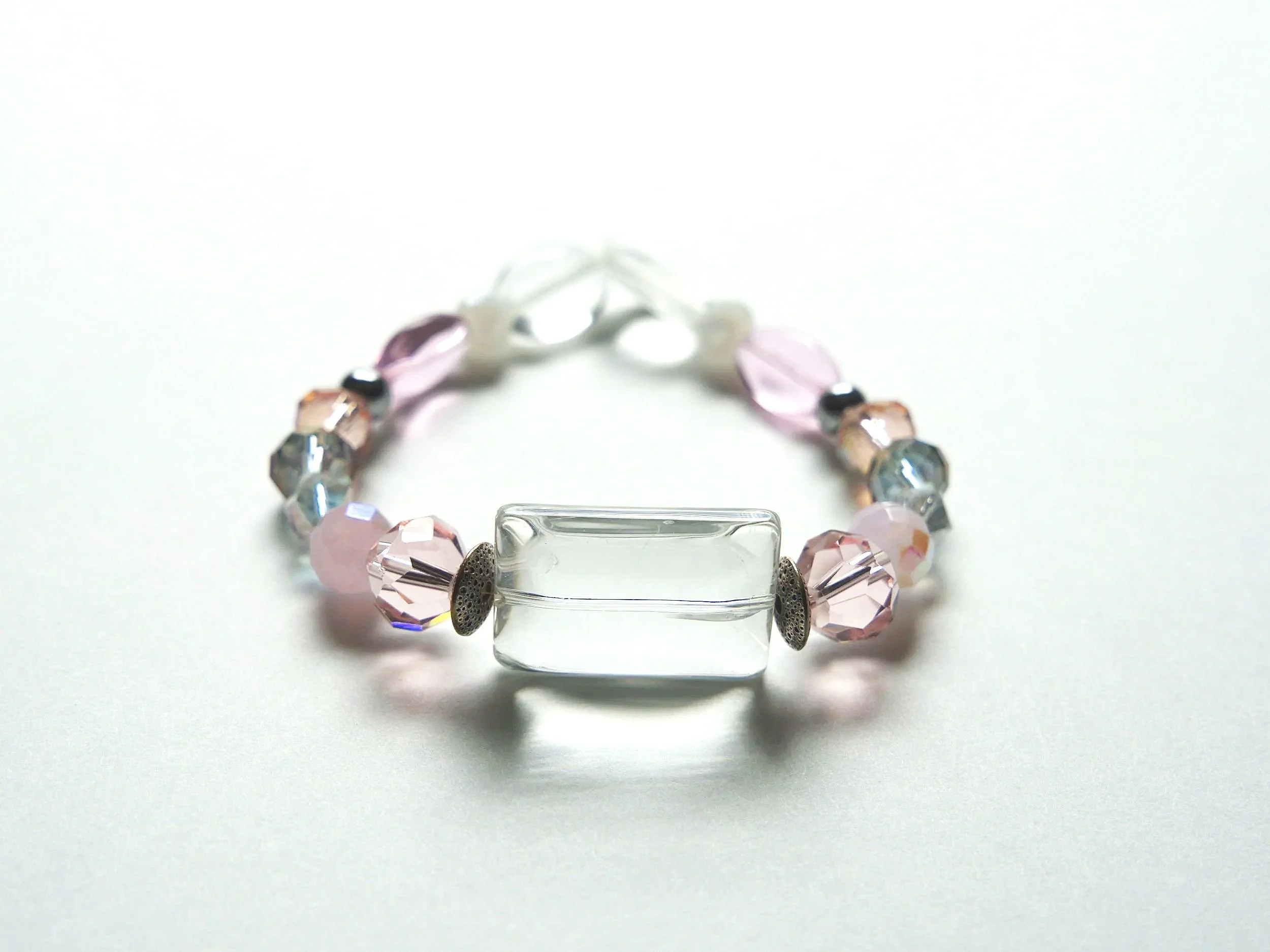 B54+Rect+Clear+Glass+Antique+Silver+Filigree+Coin+Pink+Crystal+1.jpg