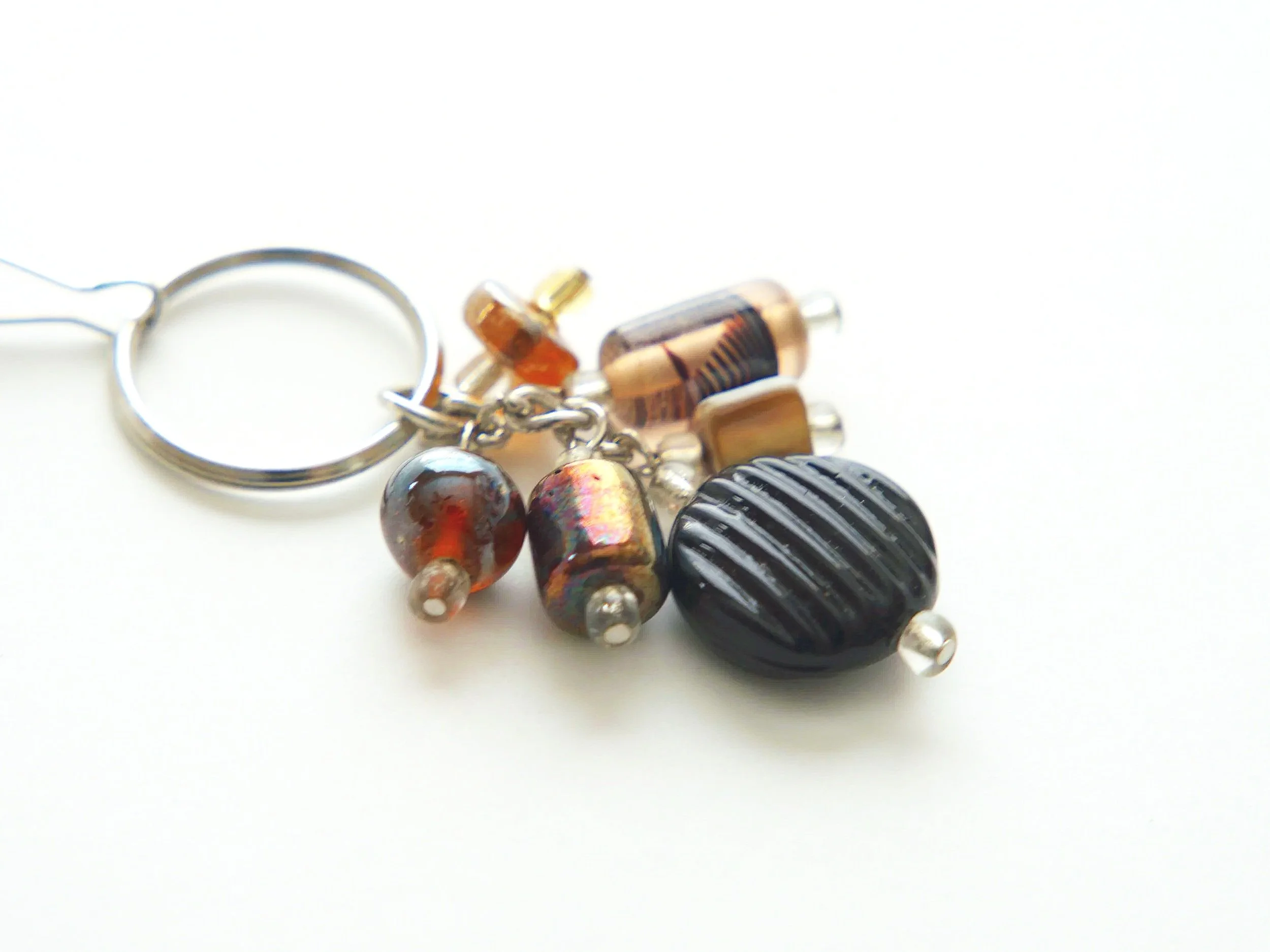 K69+Black+Shell+Shaped+Glass+Lt+Pink+Metallic+Copper+Swirl+Natural+Shell+2.jpg