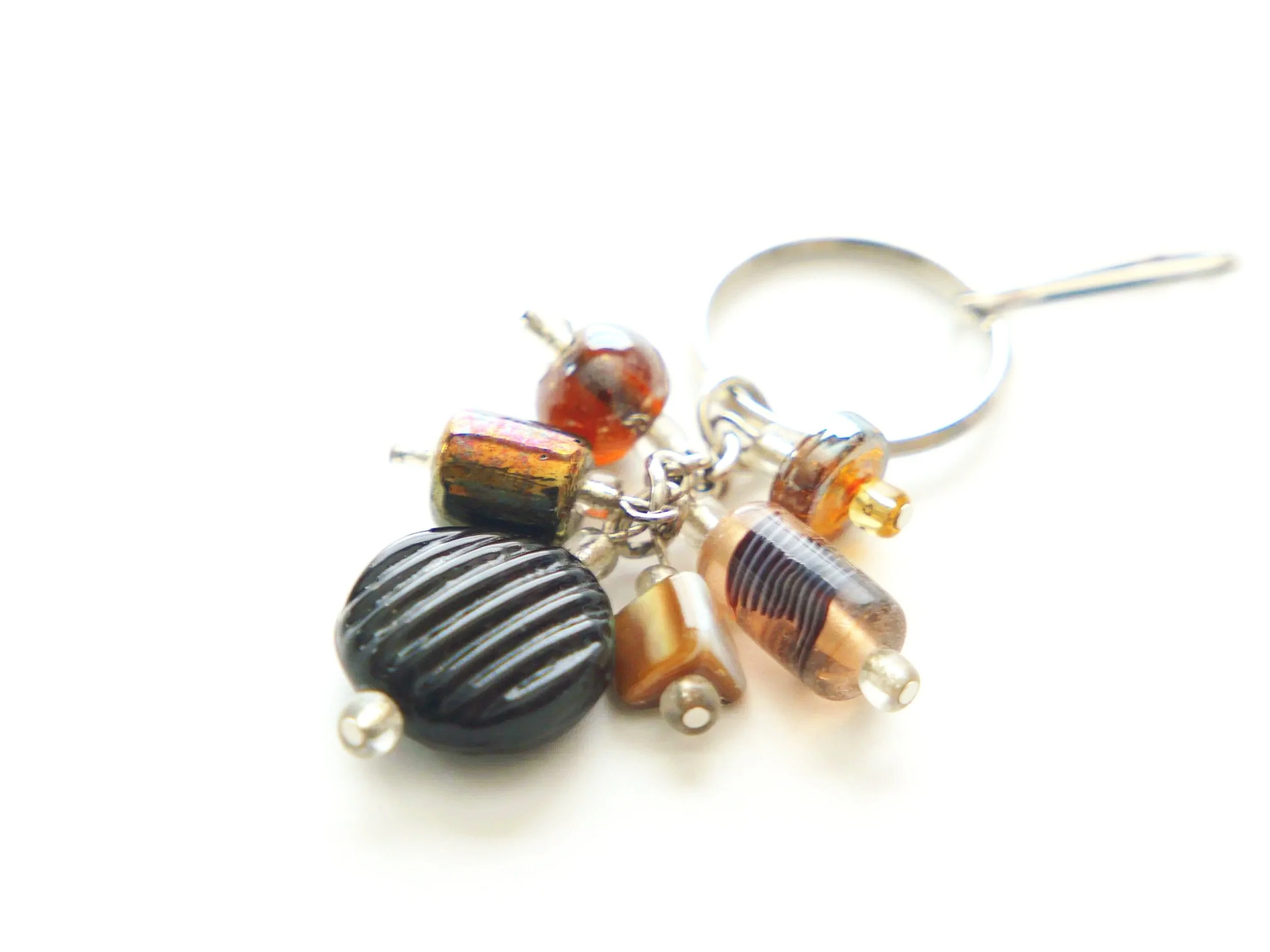 K69+Black+Shell+Shaped+Glass+Lt+Pink+Metallic+Copper+Swirl+Natural+Shell+1.jpg
