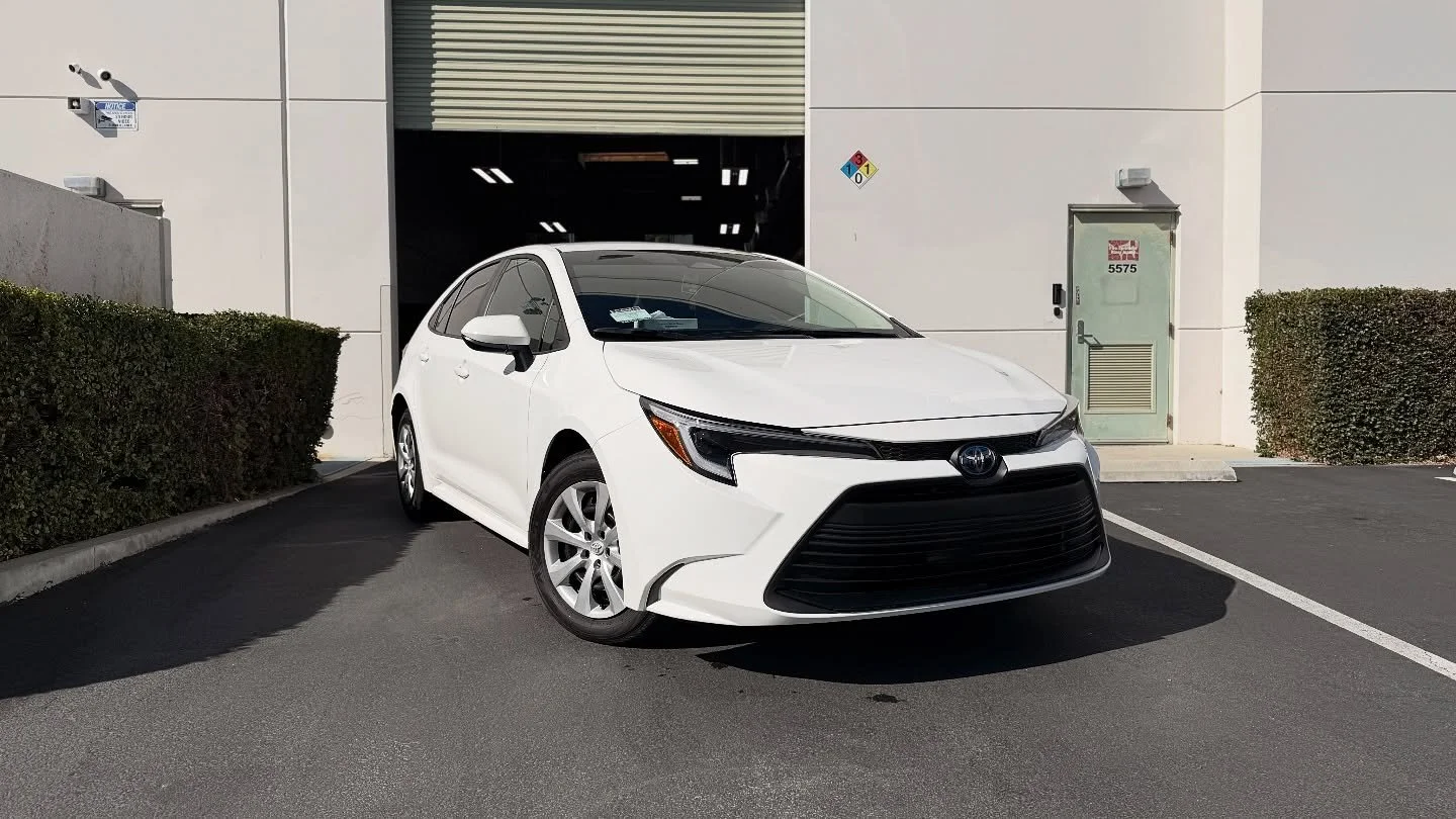 Toyota Corolla came through for a full tint setup &mdash; sides, rear, and a clean visor strip up front. Keeps the cabin cooler and adds the right amount of privacy.

DM if you&rsquo;re looking to get your tint done.

#toyotacorolla #toyota #corolla 