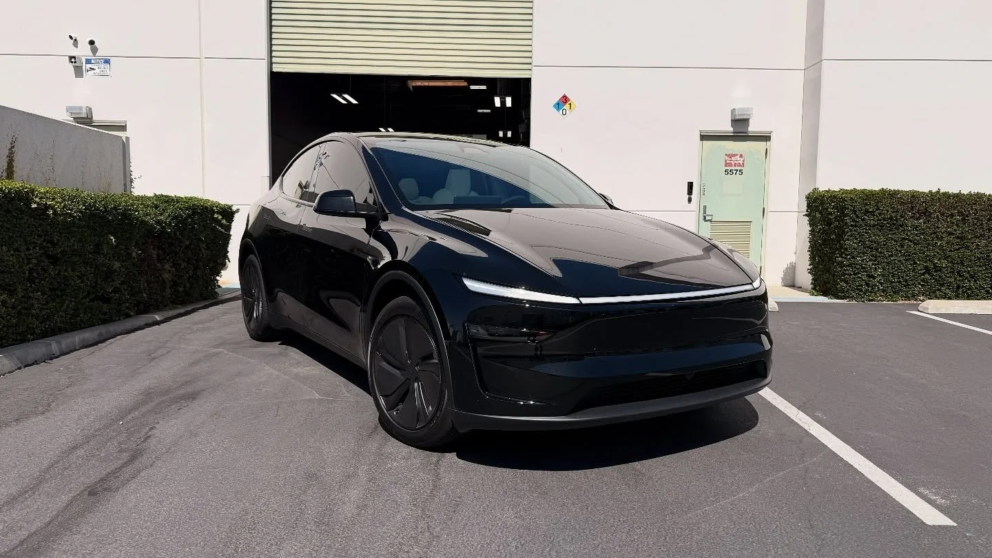 Another Model Y in the shop! Customer wanted the fronts matched to the factory rears for a seamless and consistent shade all around using @globalhitechfilms 

#tesla #teslamotors #teslalife #modely #cartint #windowtint #windowtinting #cars #electric 