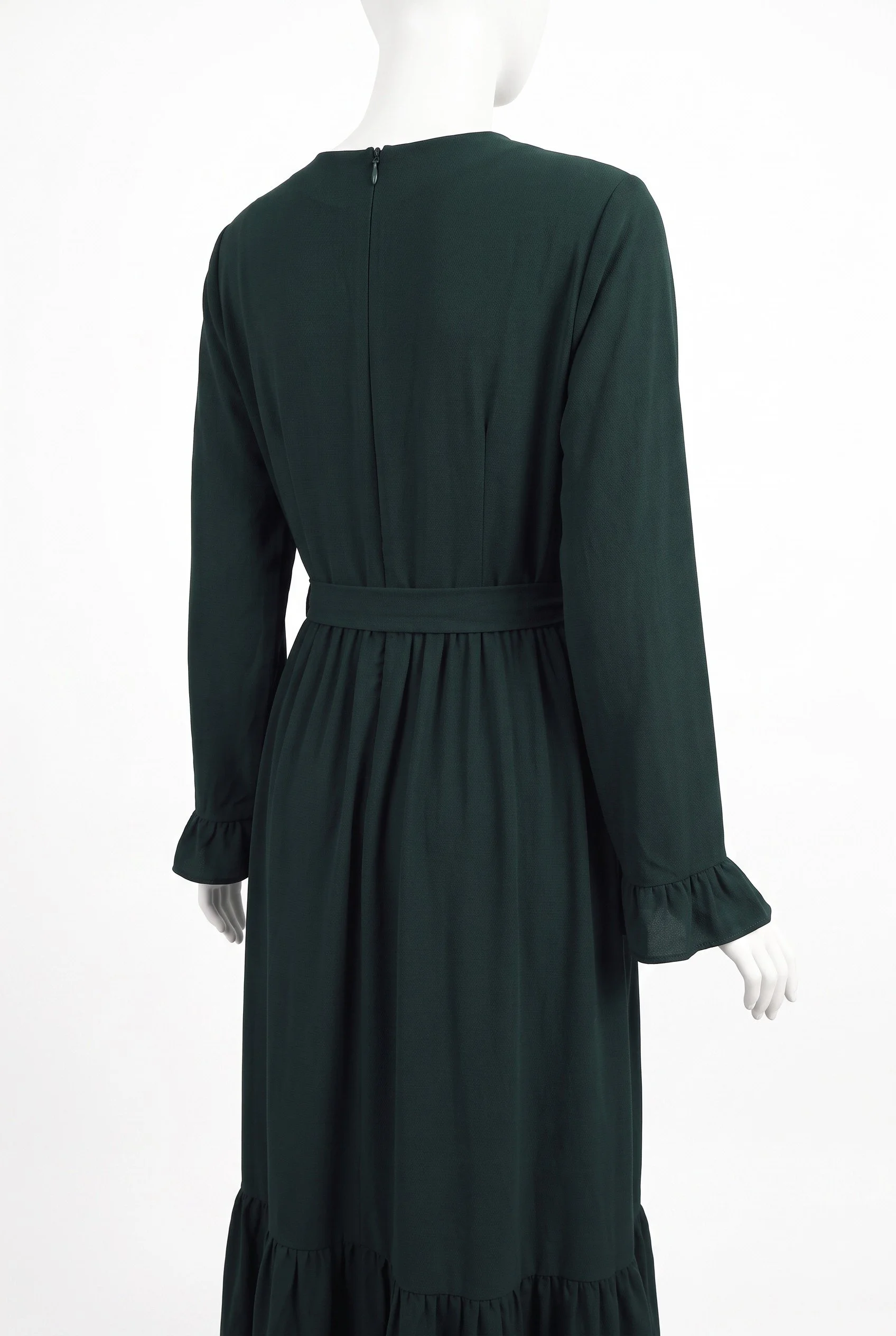 Maxi Dress w Puff Sleeve_Dark Green3.jpg