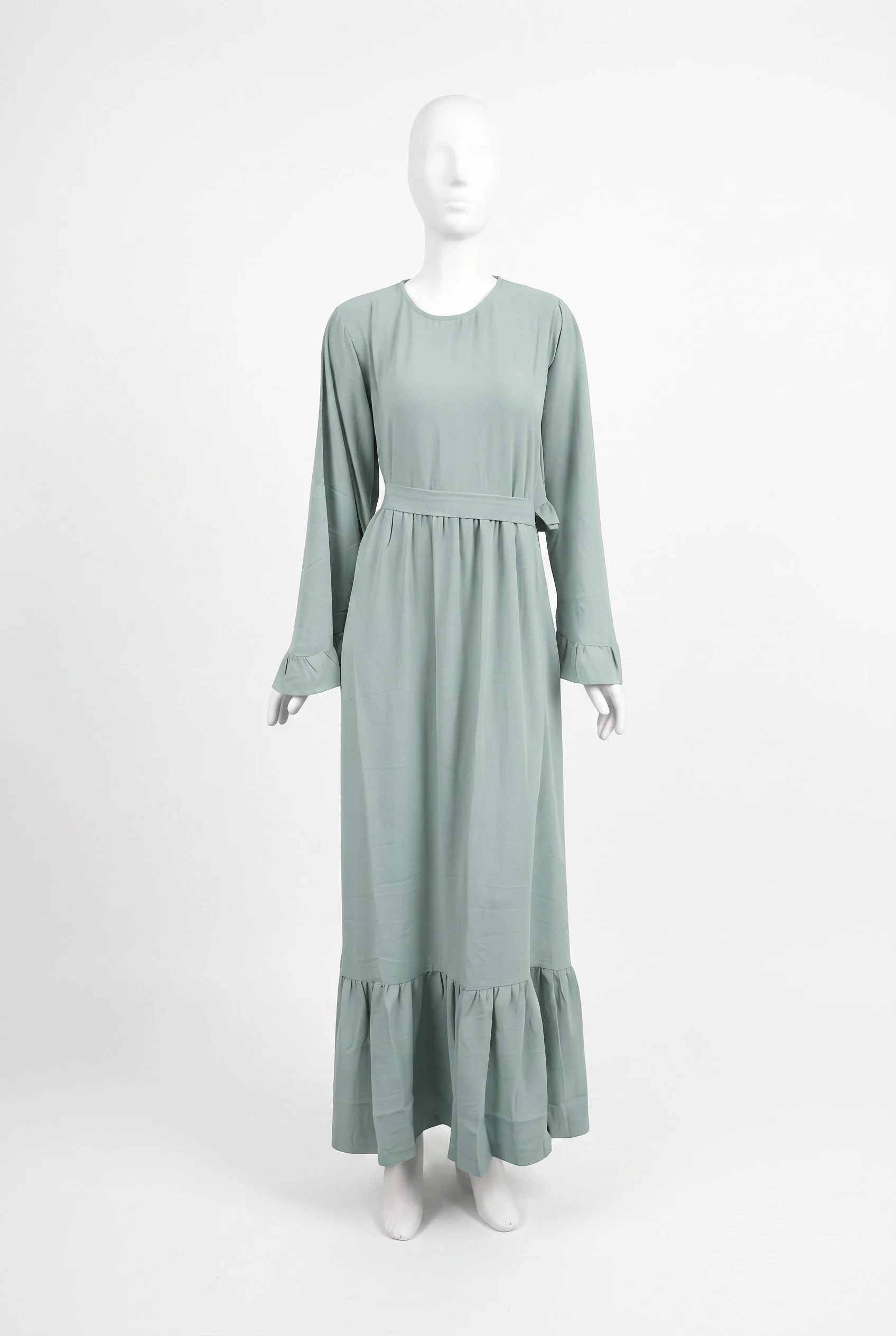 Maxi Dress w Puff Sleeve_Green1.jpg